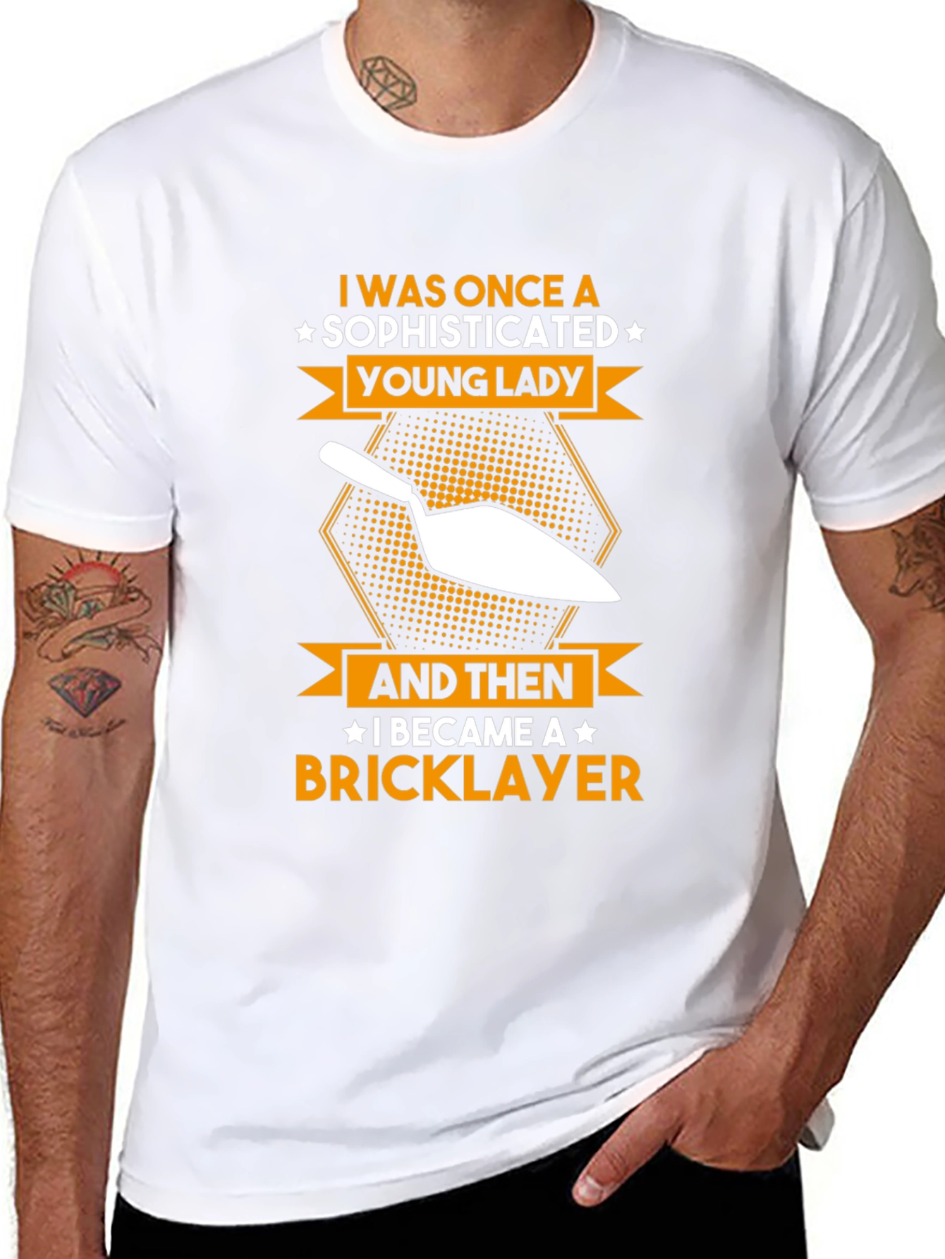 Sophisticated Bricklayer T-Shirt - Funny Construction Tee