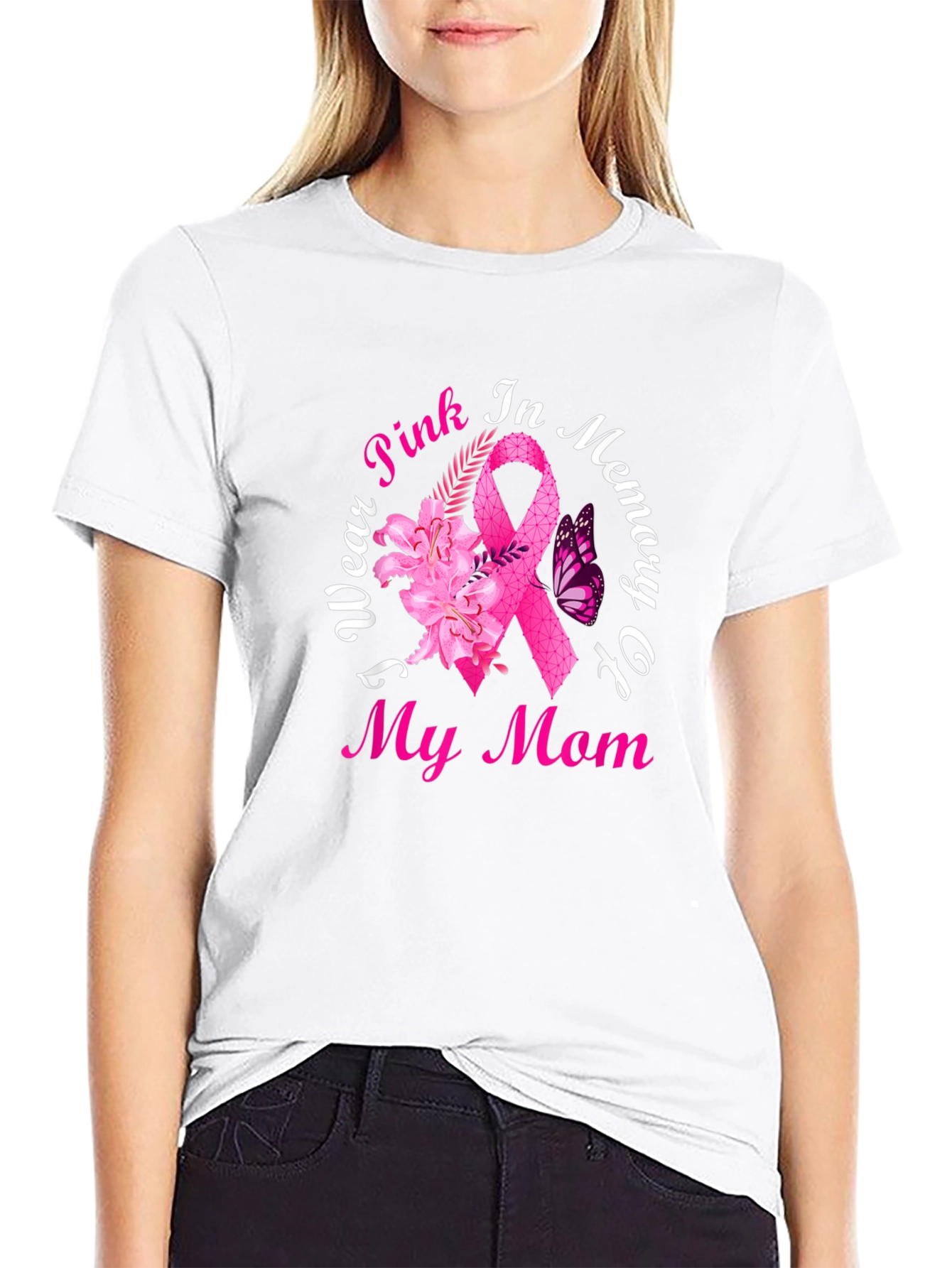 Pink Ribbon My Mom T-Shirt