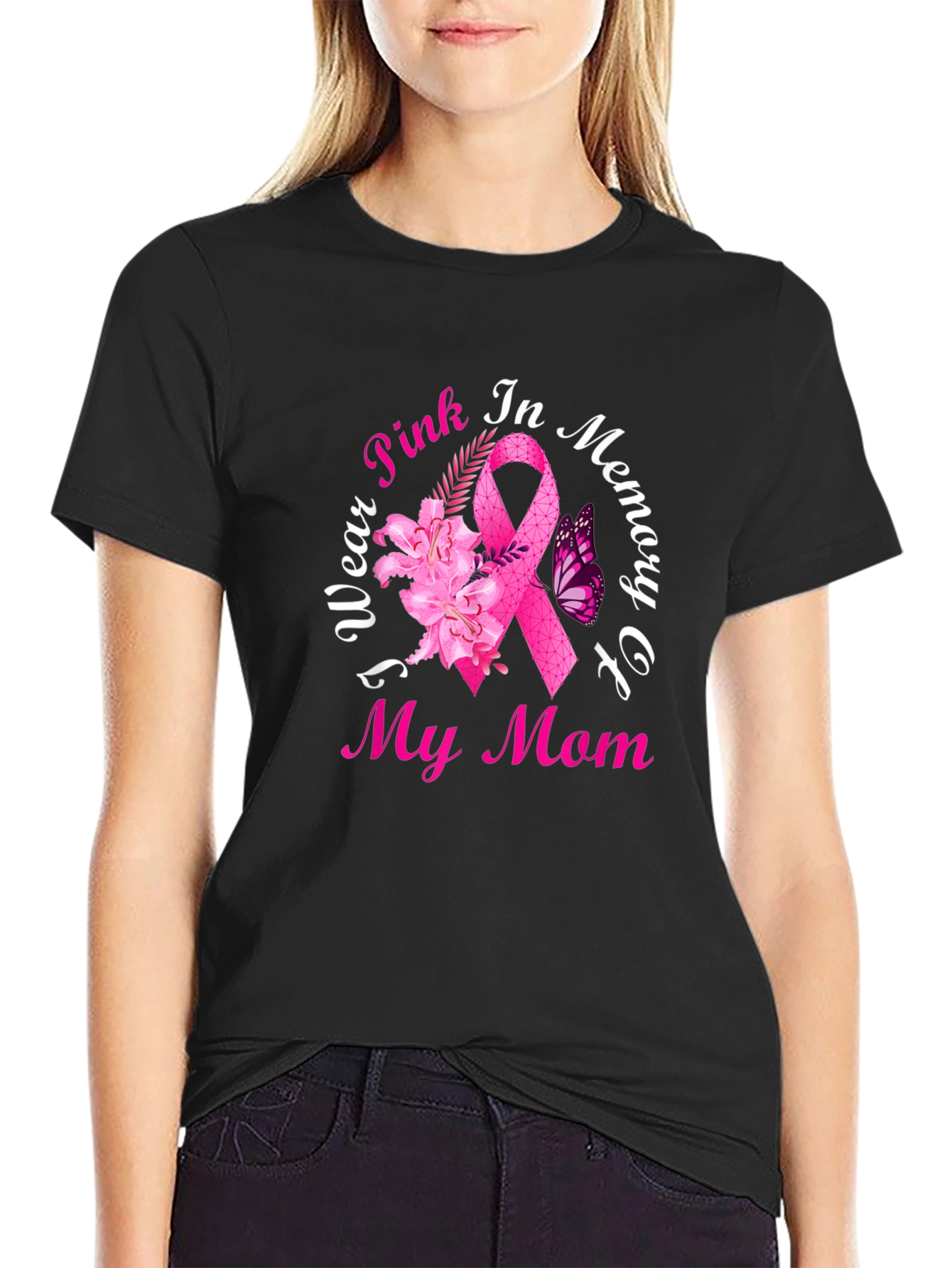 Pink Ribbon My Mom T-Shirt