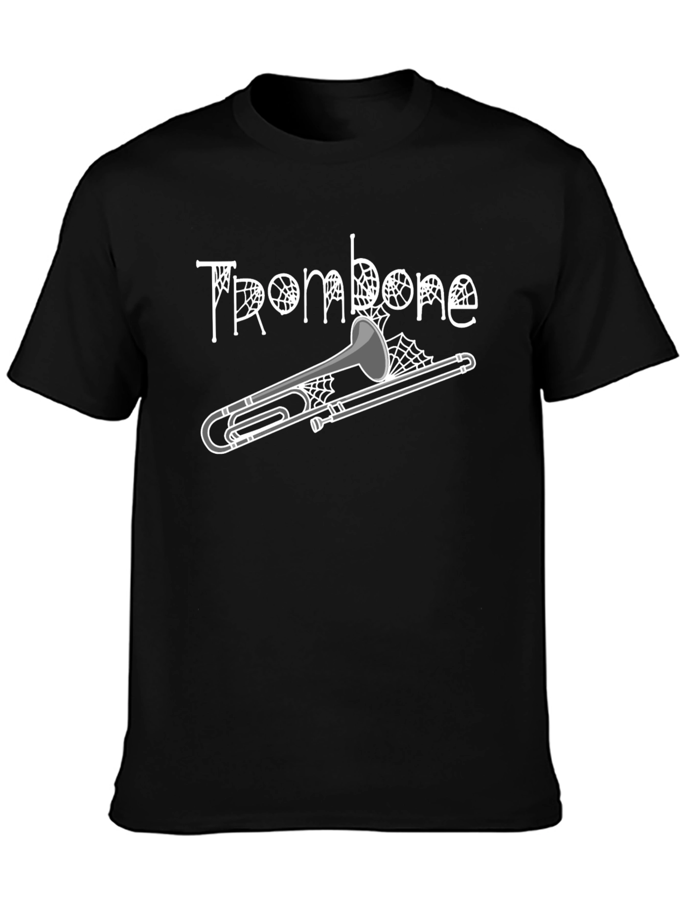 Halloween Trombone T-Shirt - Spooky Music Tee
