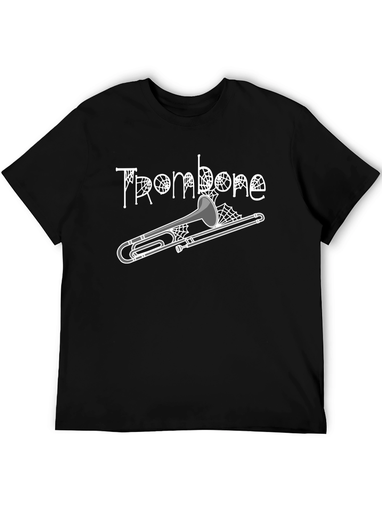 Halloween Trombone T-Shirt - Spooky Music Tee