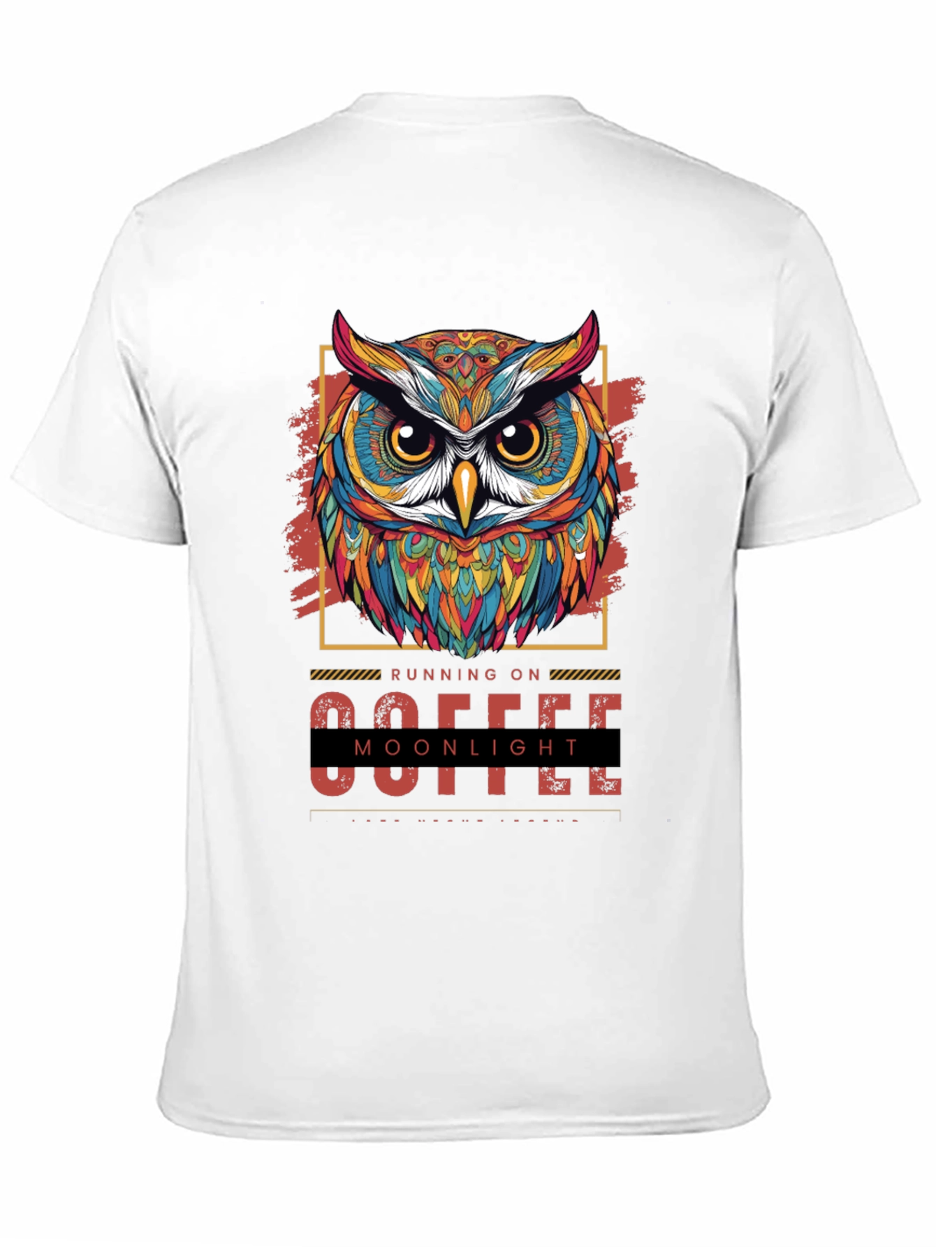 Running on Coffee and Moonlight Owl T-Shirt