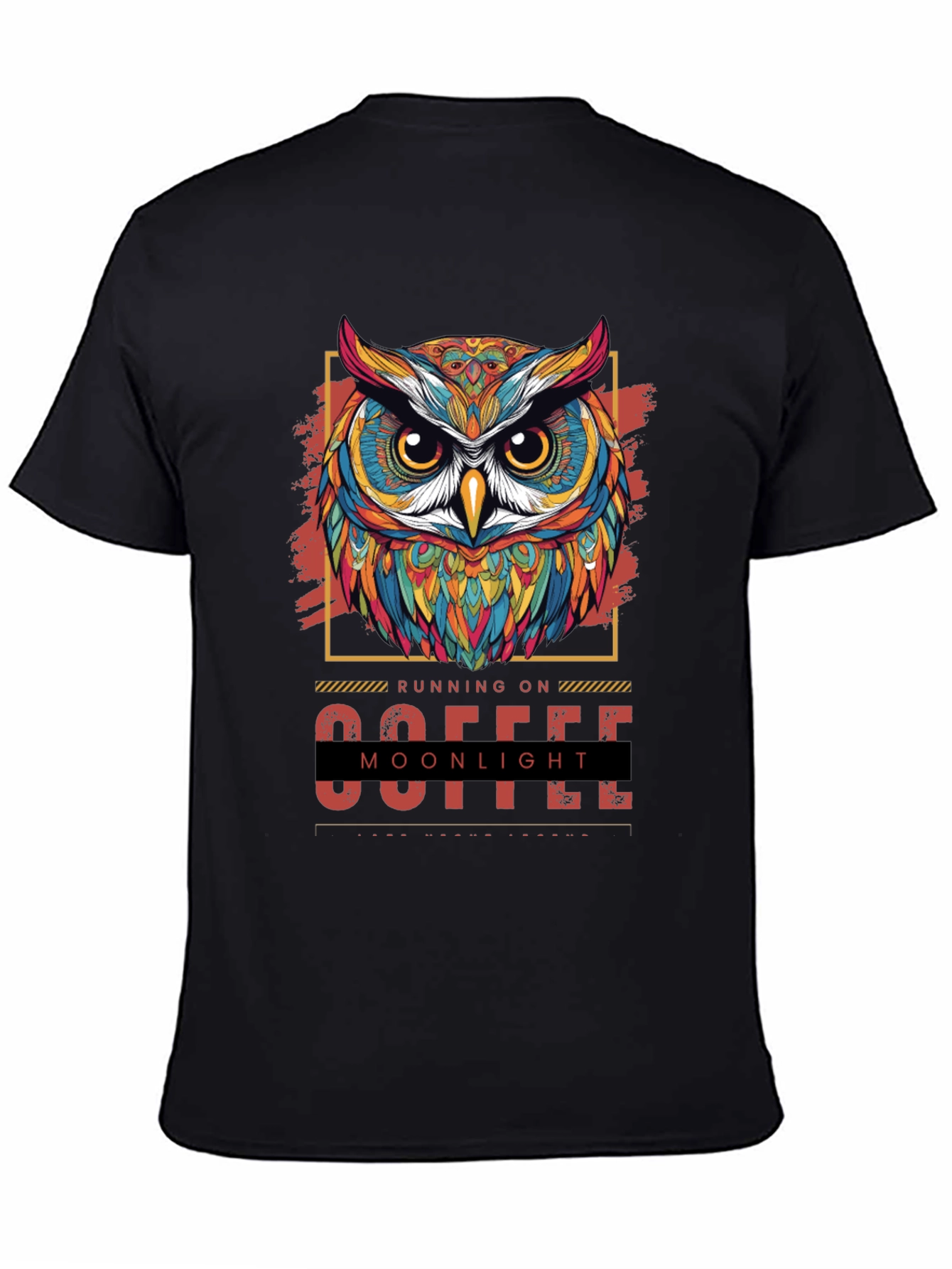 Running on Coffee and Moonlight Owl T-Shirt