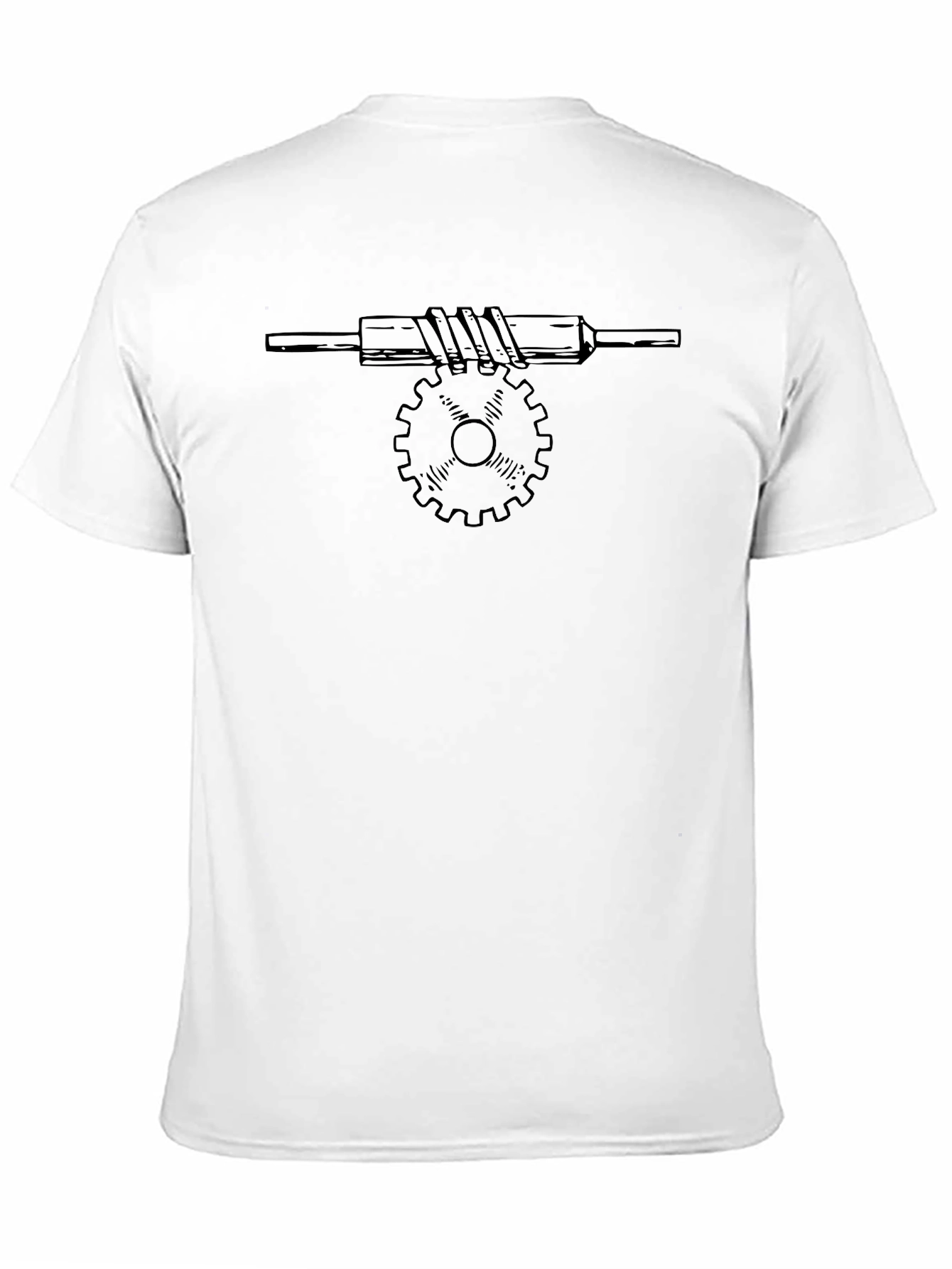 Black Gear T-Shirt - Mechanical Design