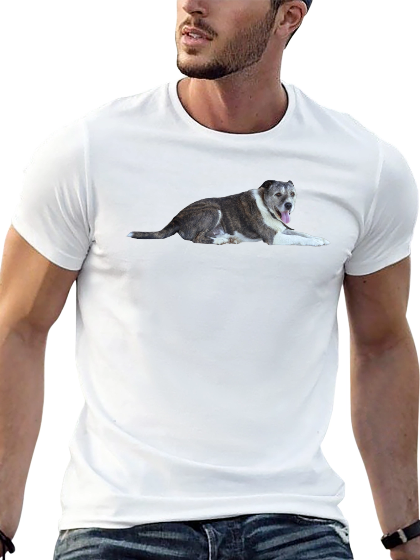 Dog Graphic T-Shirt - Unisex Casual Tee