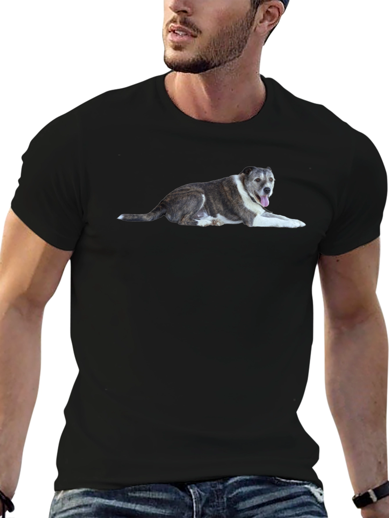 Dog Graphic T-Shirt - Unisex Casual Tee