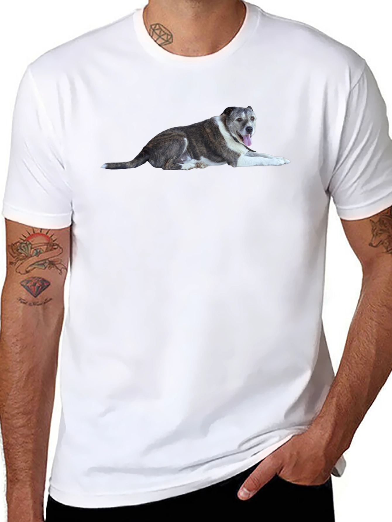Dog Graphic T-Shirt - Unisex Casual Tee
