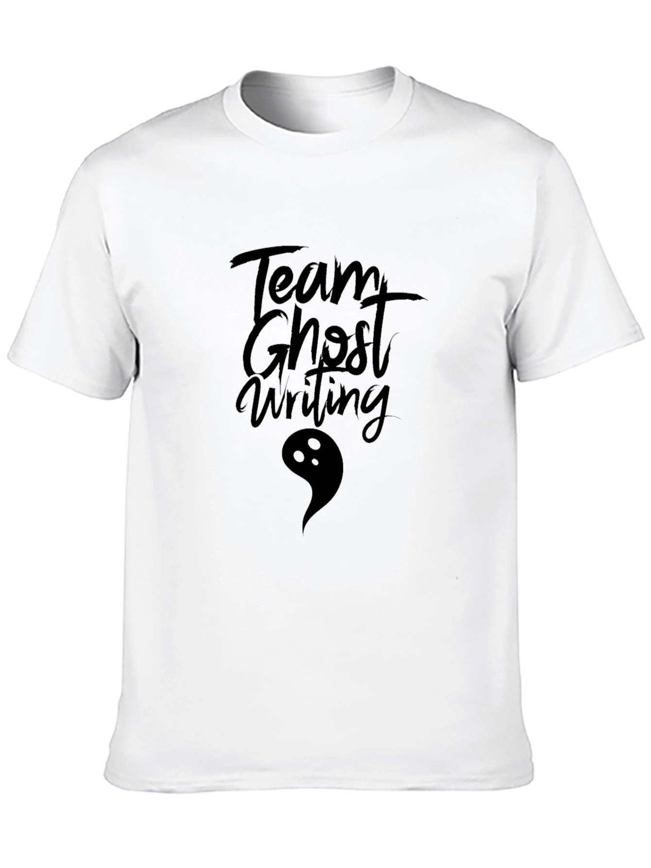 Team Ghost Writing T-Shirt - Spooky Season Graphic Tee
