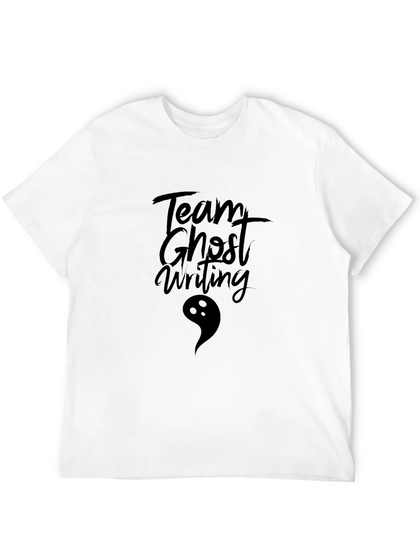 Team Ghost Writing T-Shirt - Spooky Season Graphic Tee