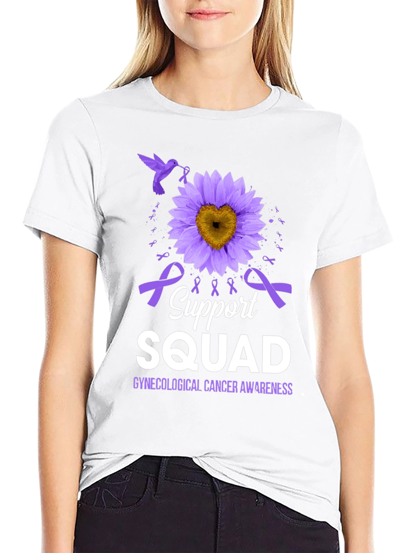 Gynecological Cancer Awareness Support Squad T-Shirt