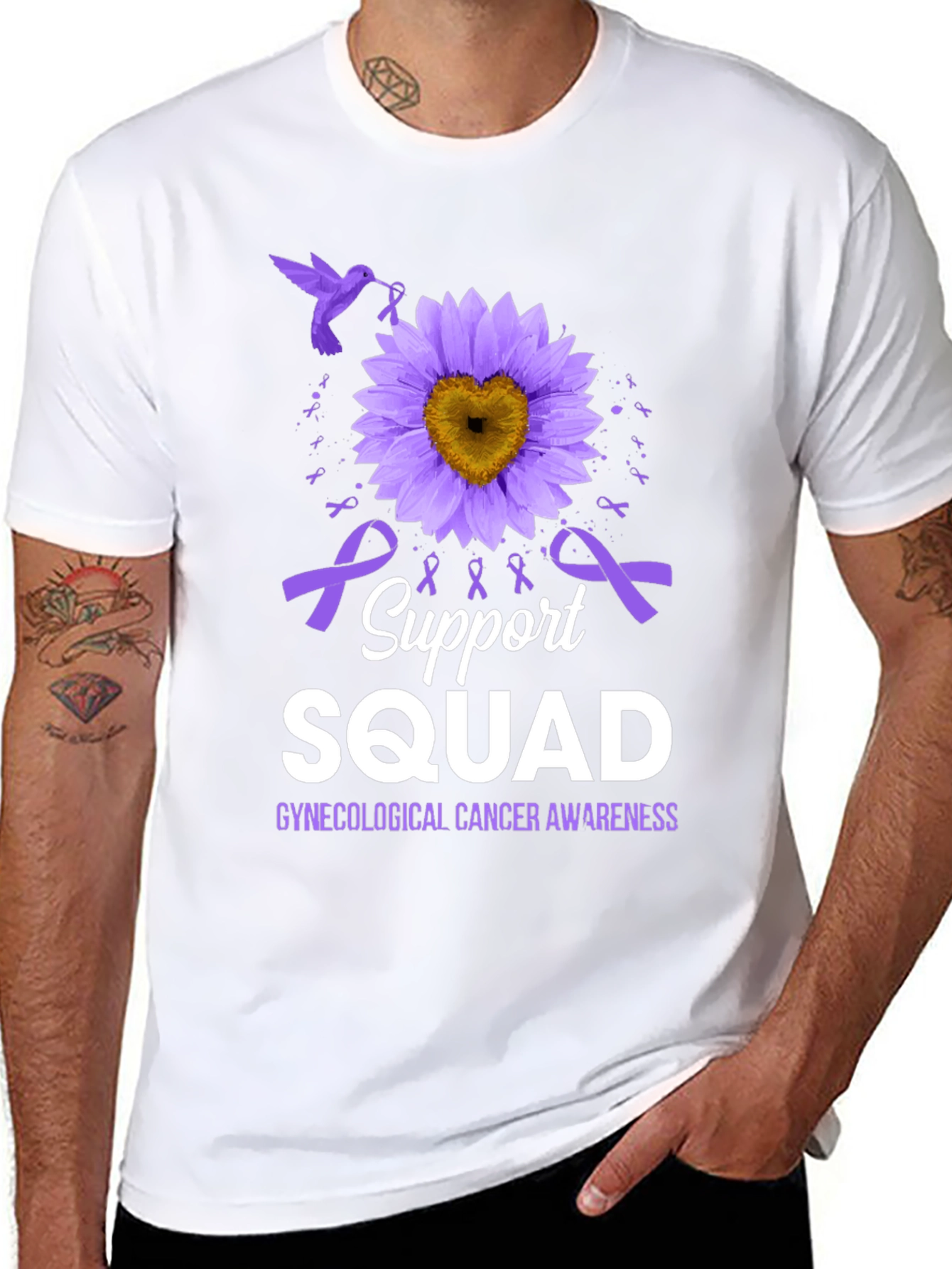 Gynecological Cancer Awareness Support Squad T-Shirt