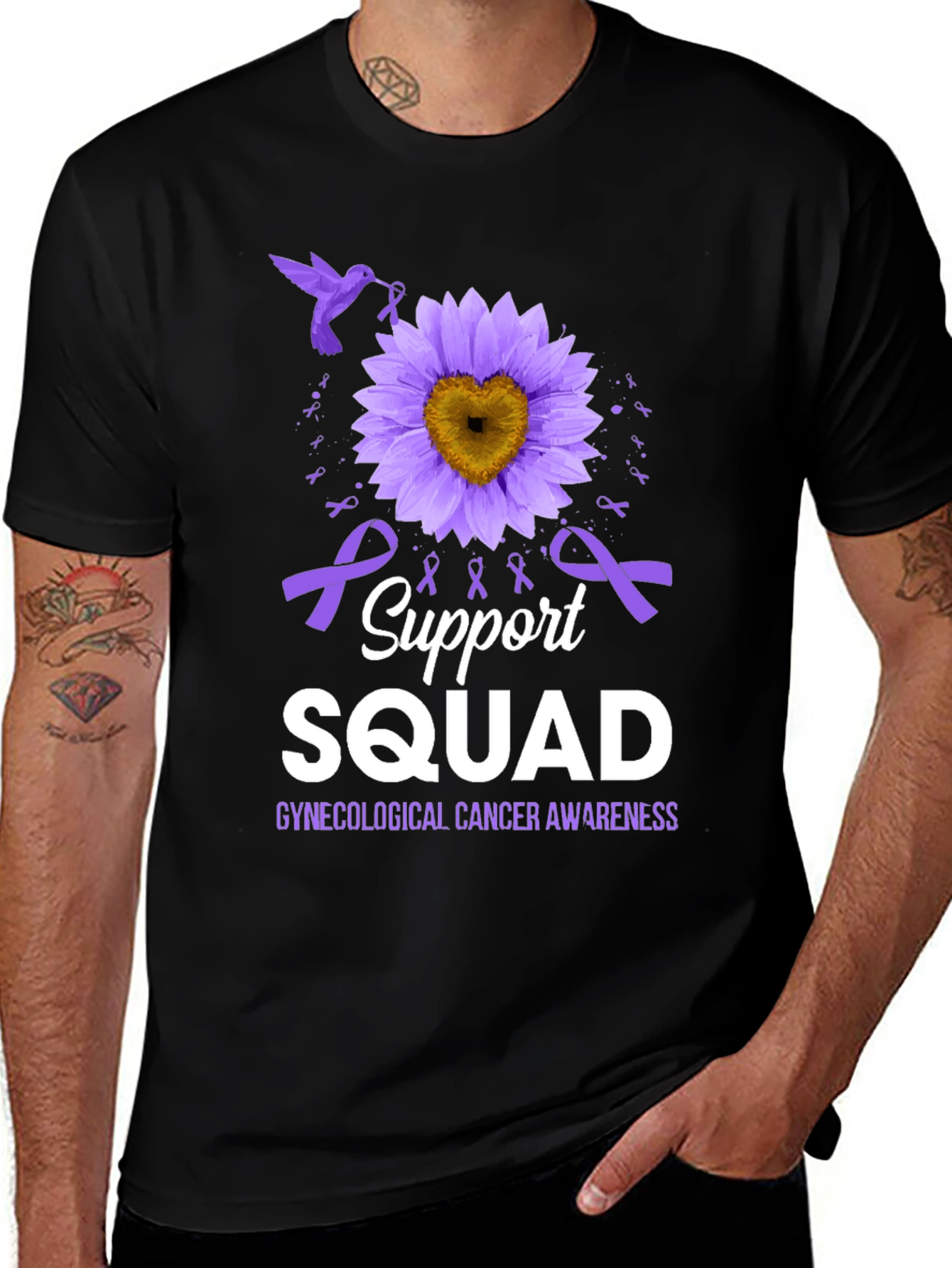 Gynecological Cancer Awareness Support Squad T-Shirt