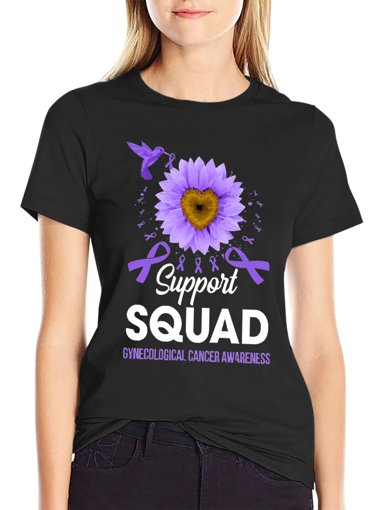 Gynecological Cancer Awareness Support Squad T-Shirt