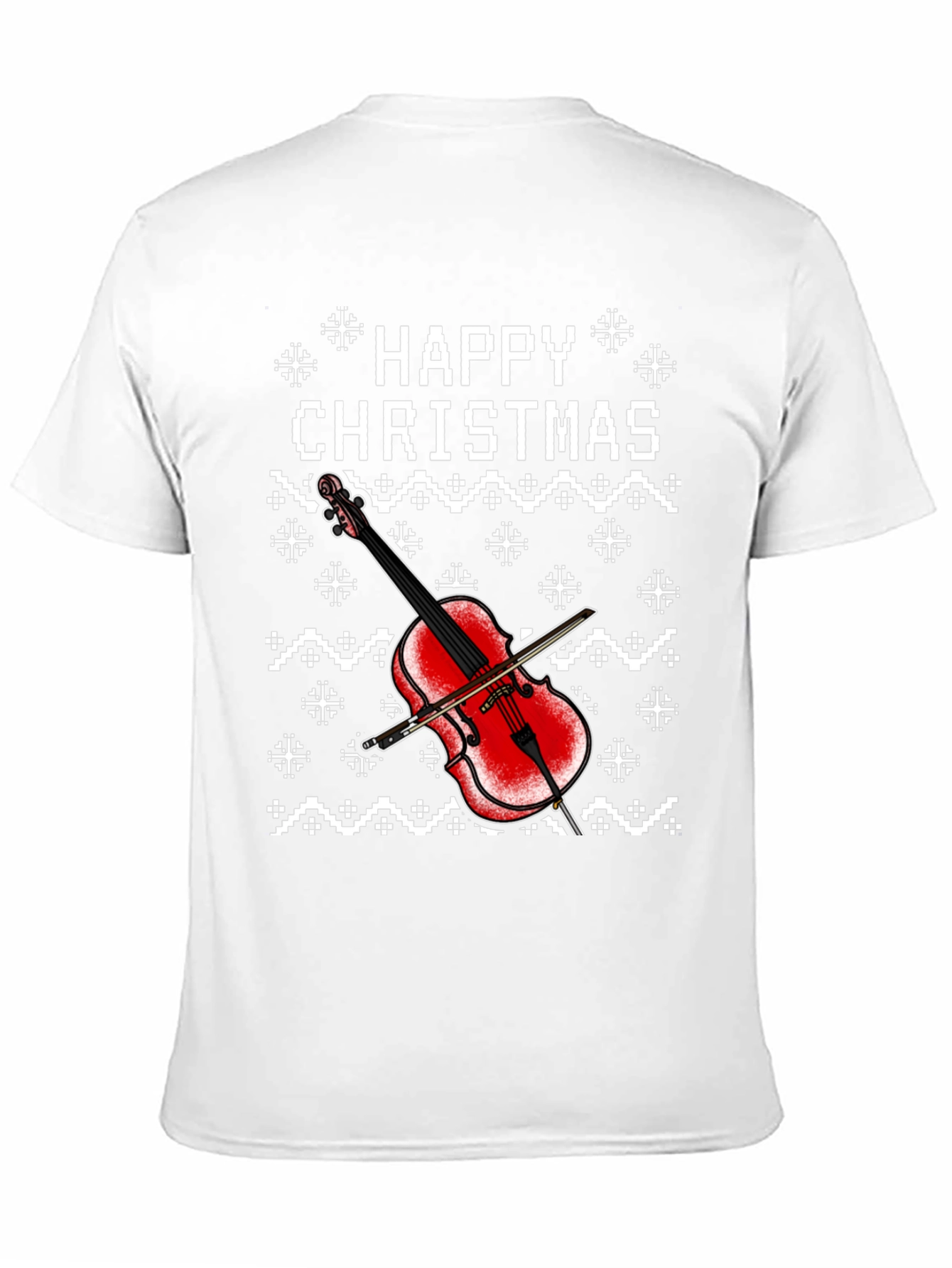 Happy Christmas Cello Holiday T-Shirt