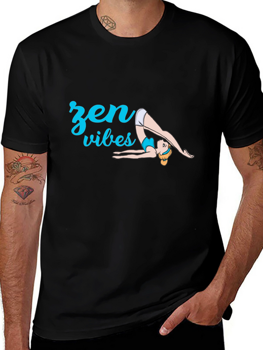 Zen Vibes Yoga T-Shirt - Black