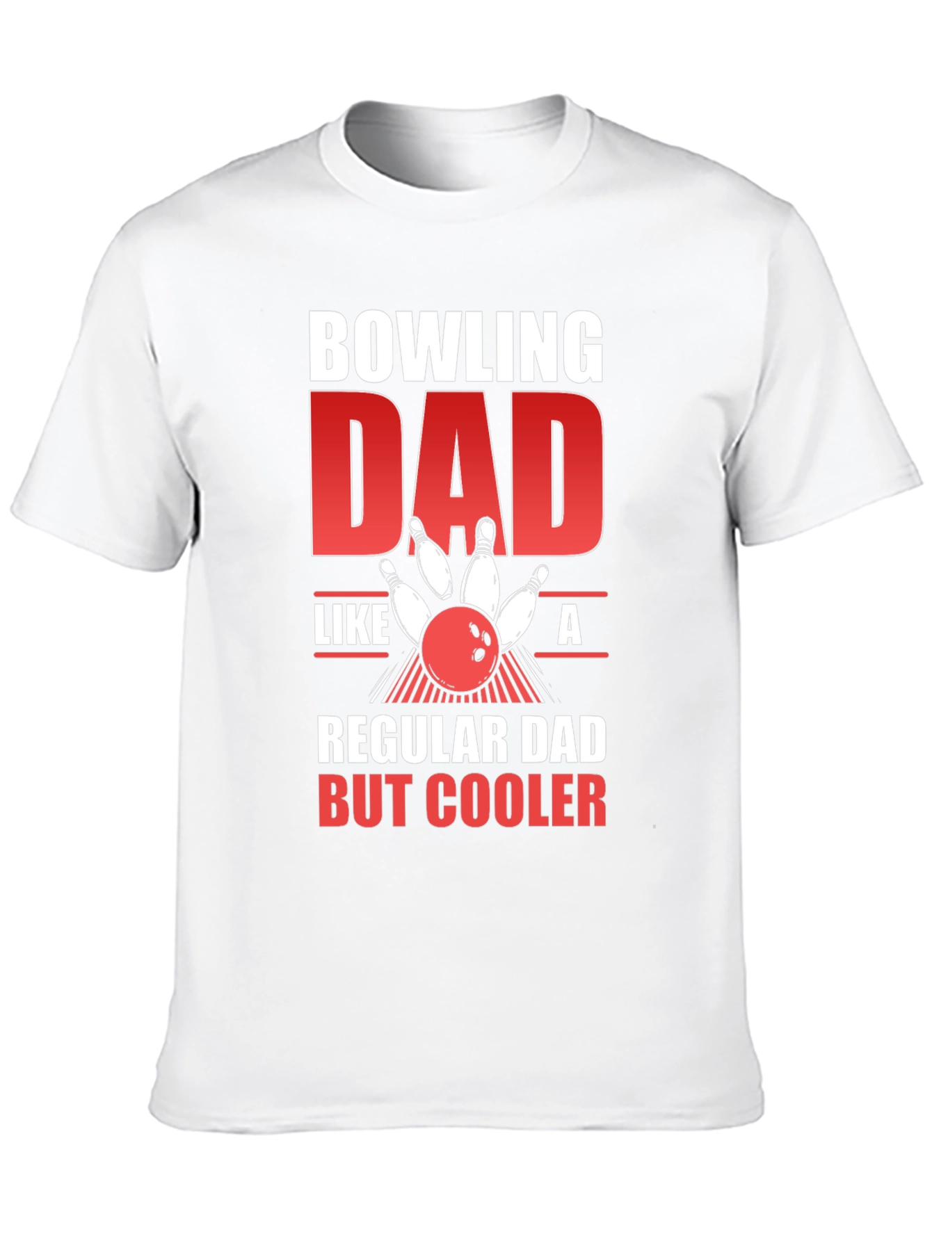 Bowling Dad Graphic Tee - Cool Fathers Day Gift