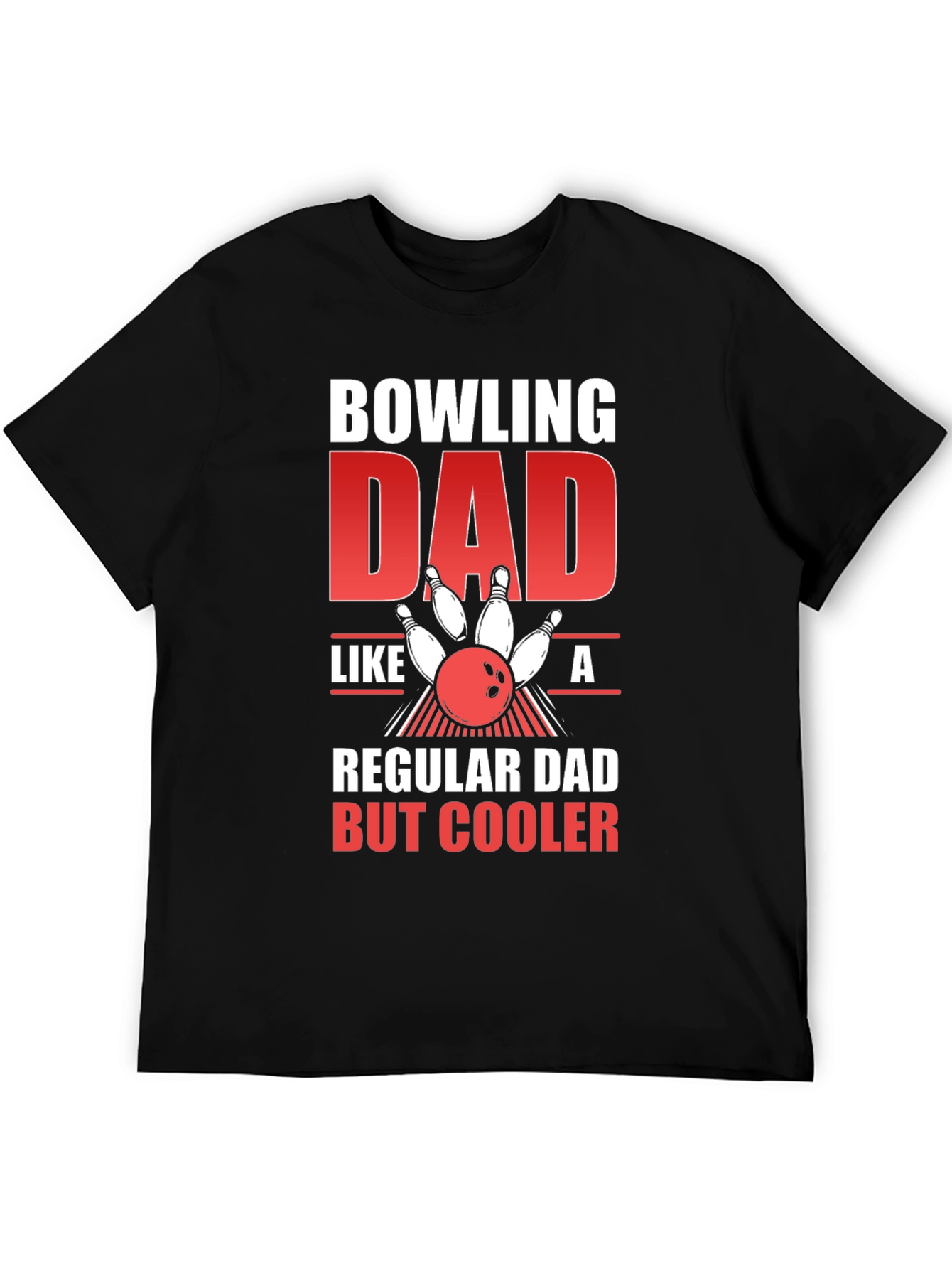 Bowling Dad Graphic Tee - Cool Fathers Day Gift