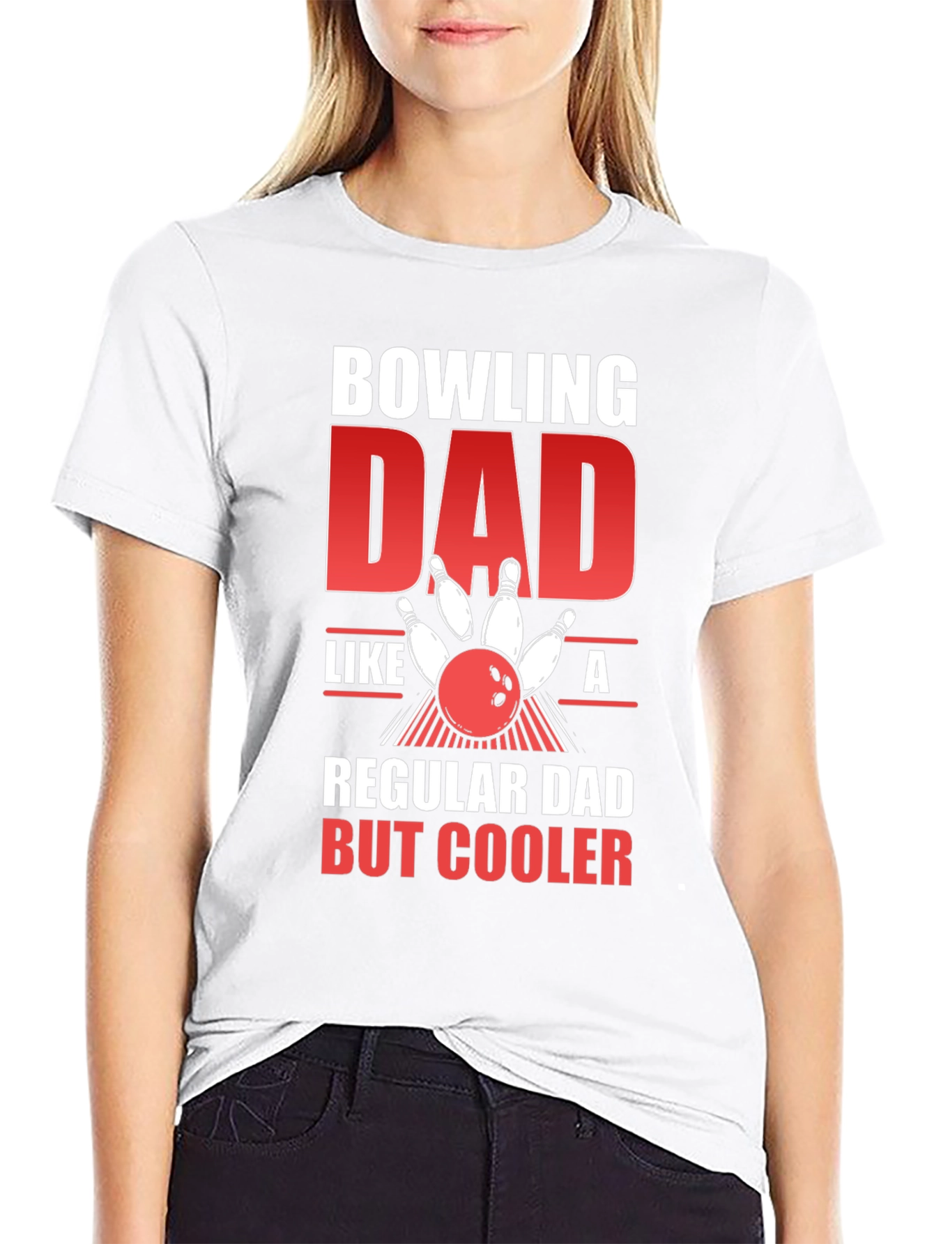 Bowling Dad Graphic Tee - Cool Fathers Day Gift