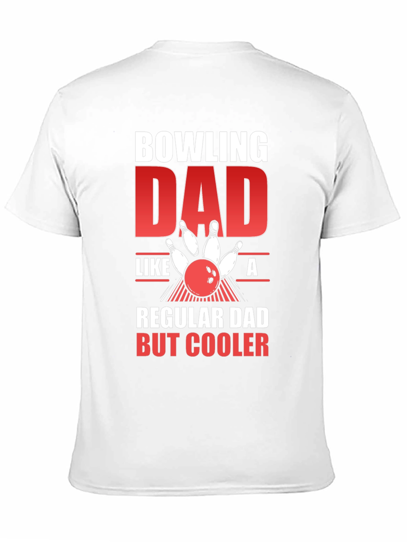 Bowling Dad Graphic Tee - Cool Fathers Day Gift
