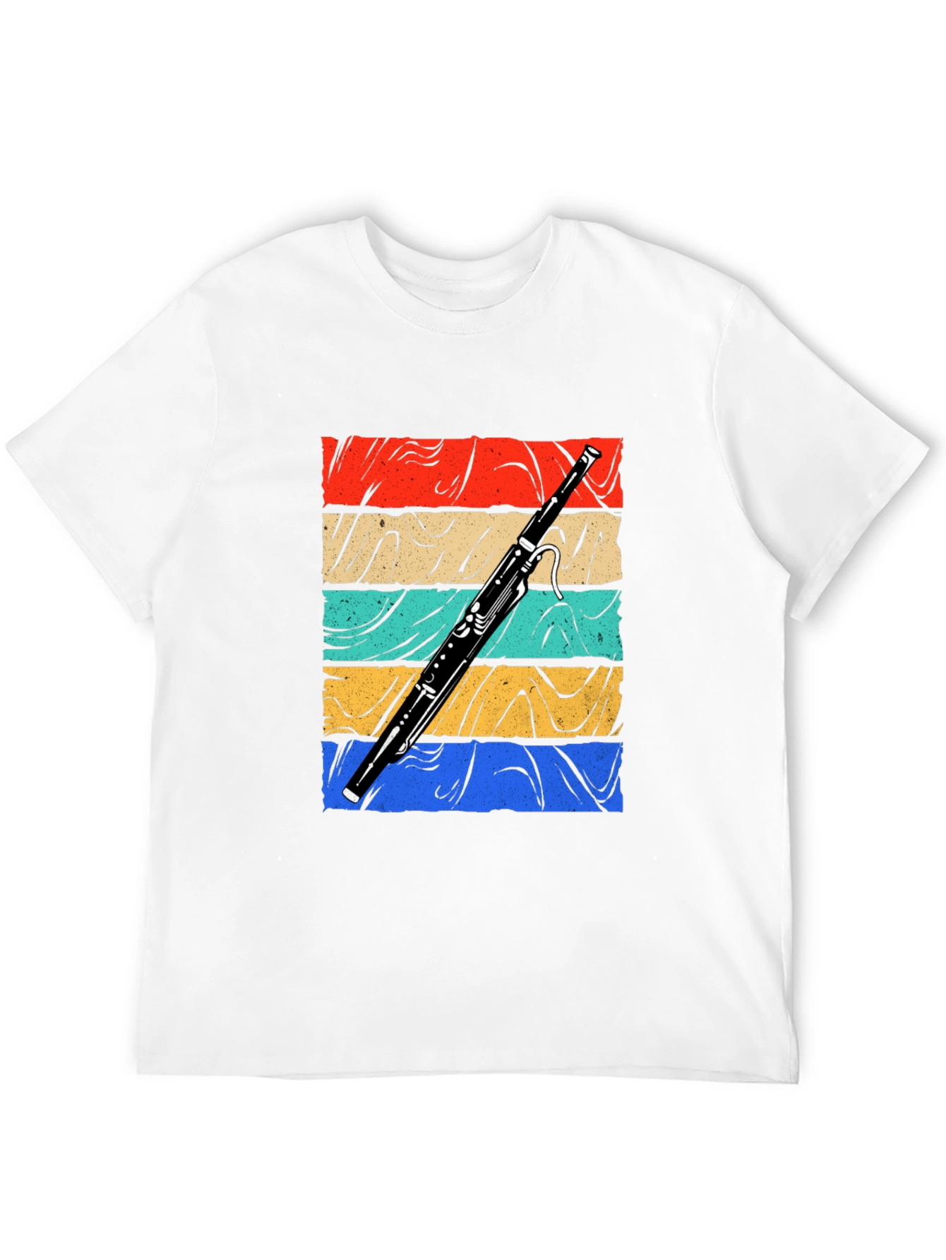 Bassoon Retro Graphic T-Shirt - Musical Instrument Tee