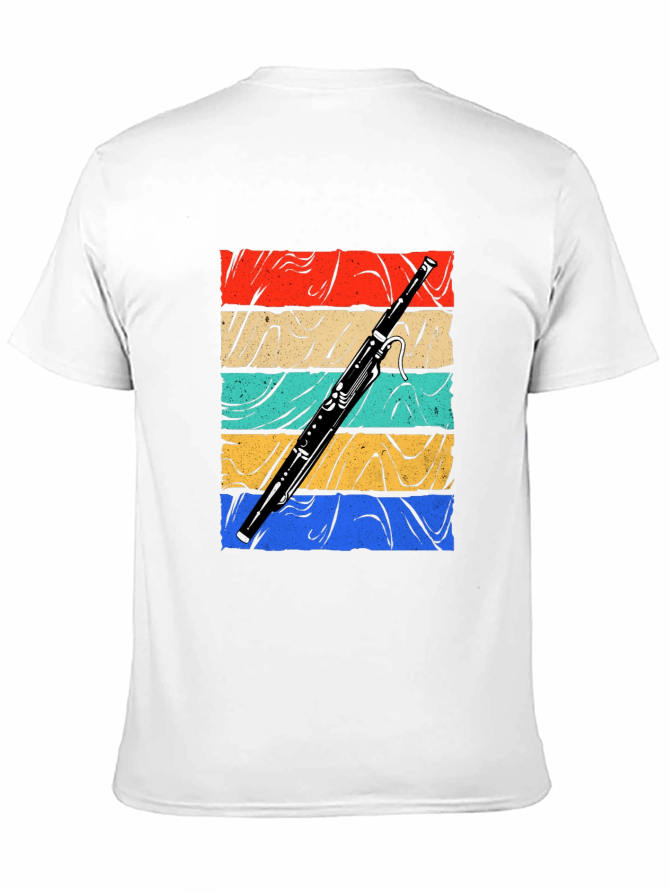 Bassoon Retro Graphic T-Shirt - Musical Instrument Tee