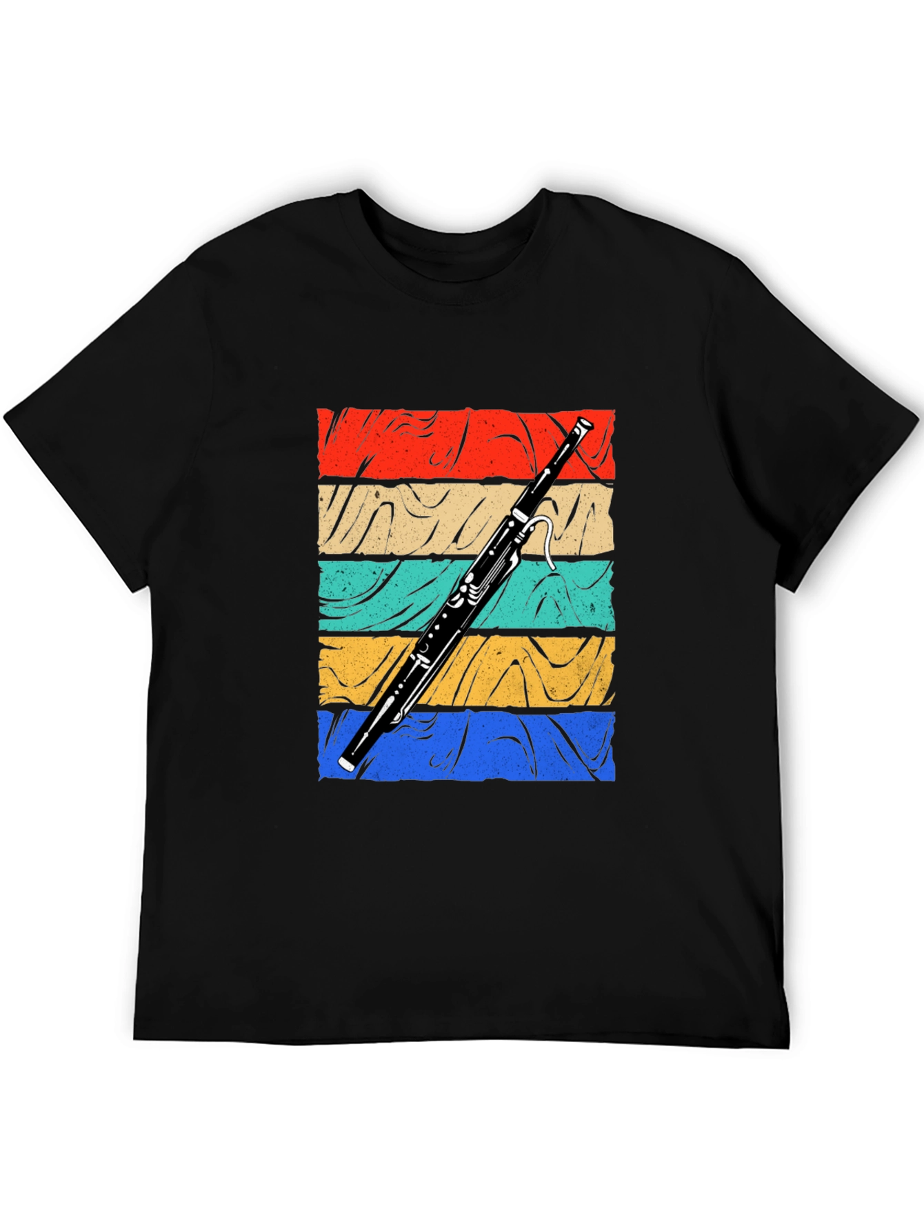 Bassoon Retro Graphic T-Shirt - Musical Instrument Tee