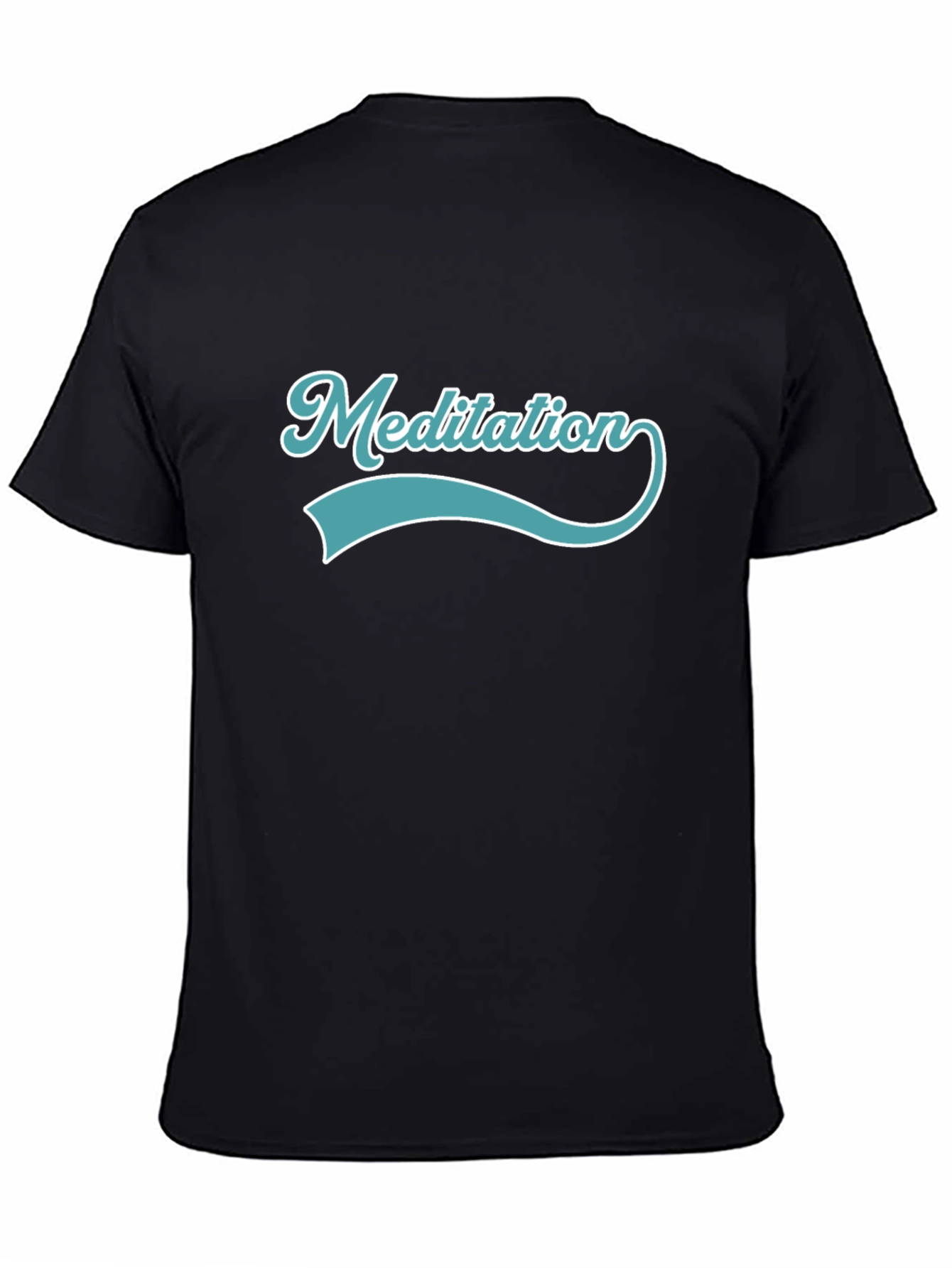 Meditation Black T-Shirt - Relax & Focus
