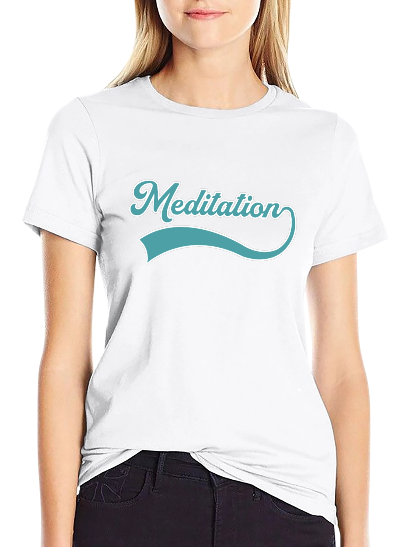 Meditation Black T-Shirt - Relax & Focus