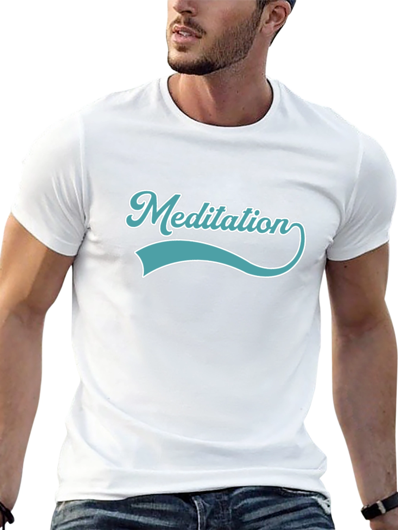 Meditation Black T-Shirt - Relax & Focus