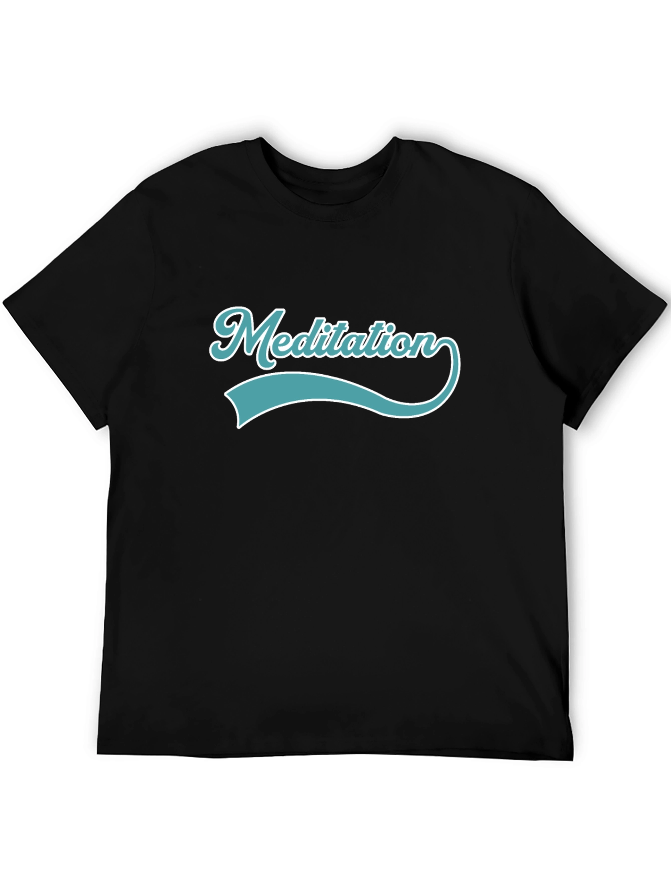 Meditation Black T-Shirt - Relax & Focus