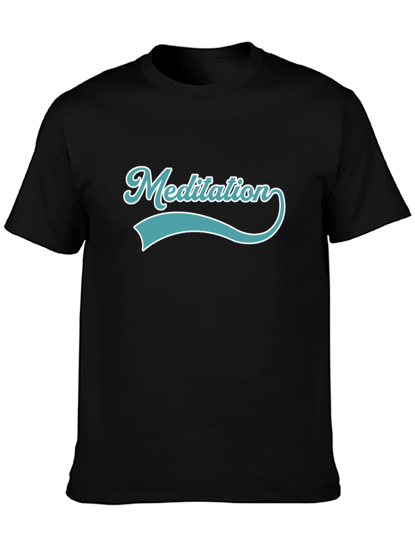 Meditation Black T-Shirt - Relax & Focus