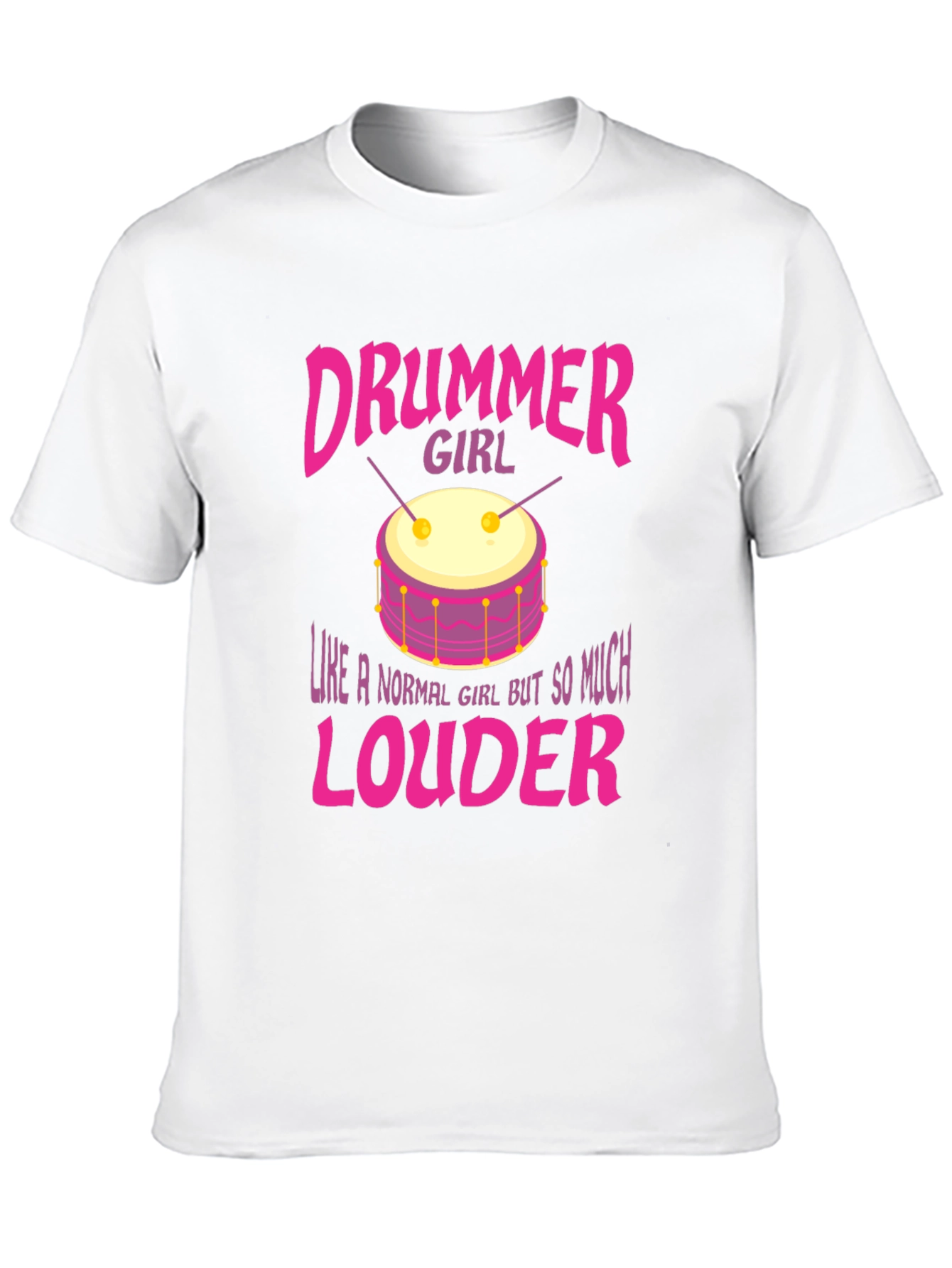 Drummer Girl Graphic Tee - Loud & Proud!