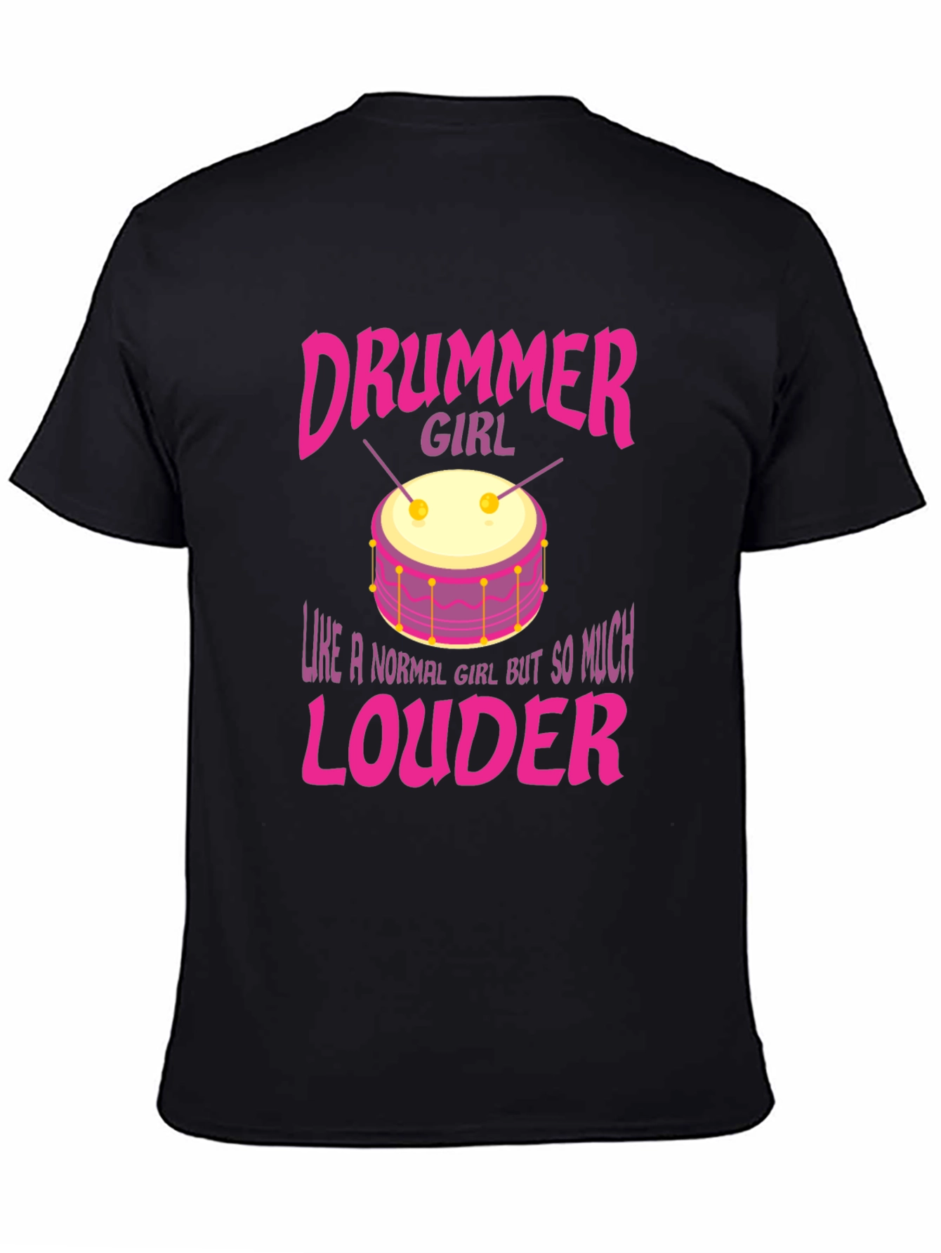 Drummer Girl Graphic Tee - Loud & Proud!