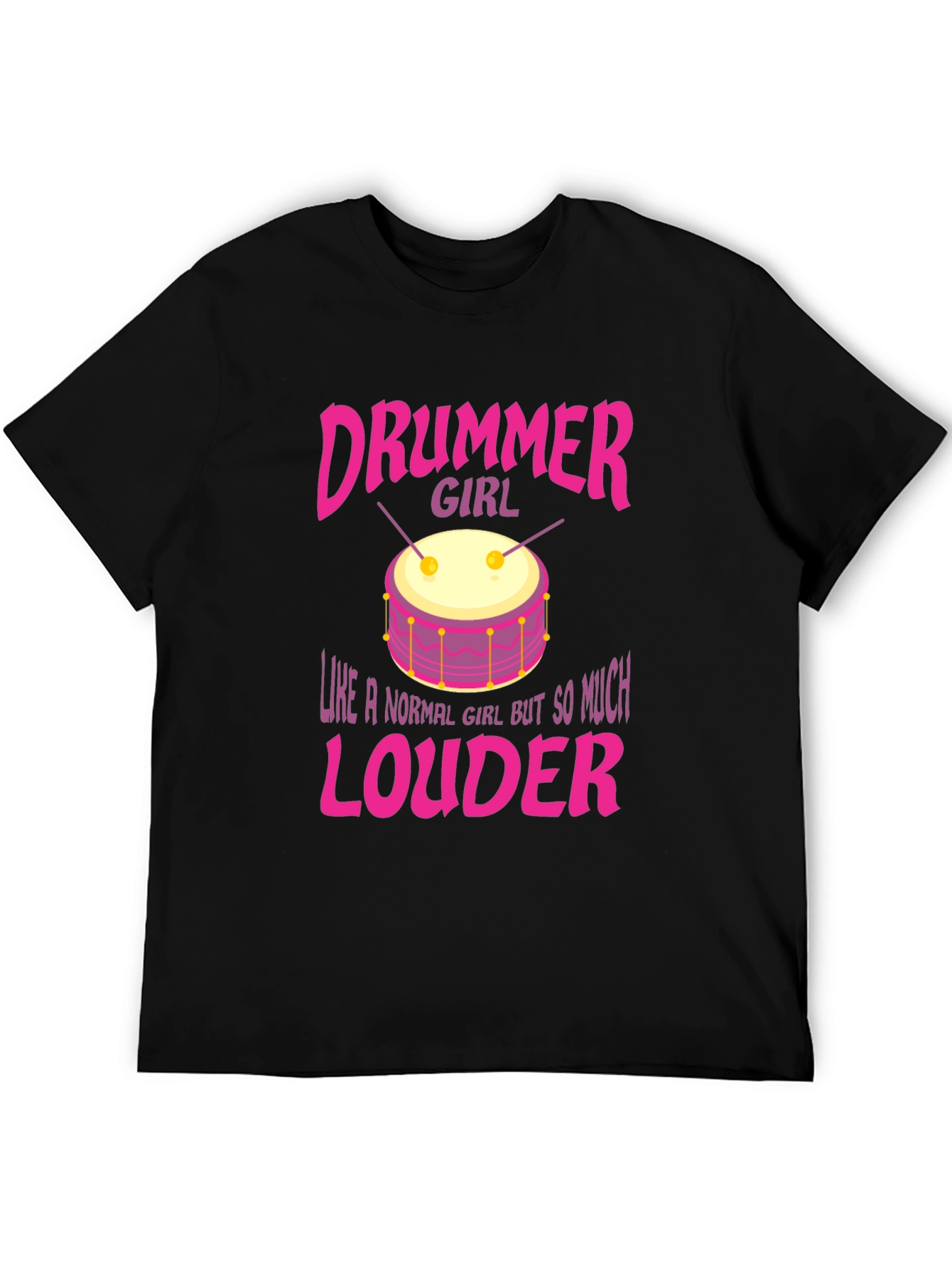 Drummer Girl Graphic Tee - Loud & Proud!