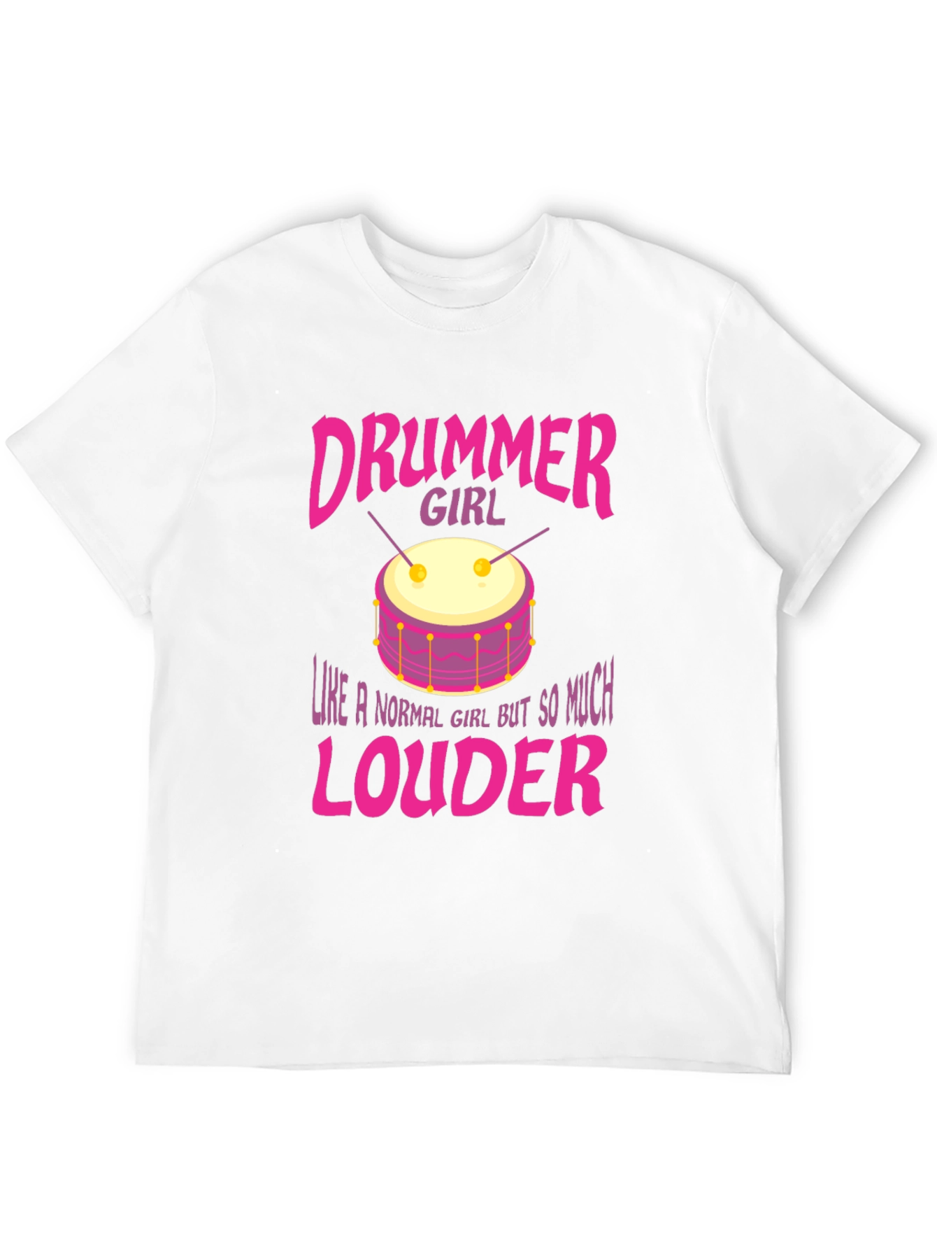Drummer Girl Graphic Tee - Loud & Proud!