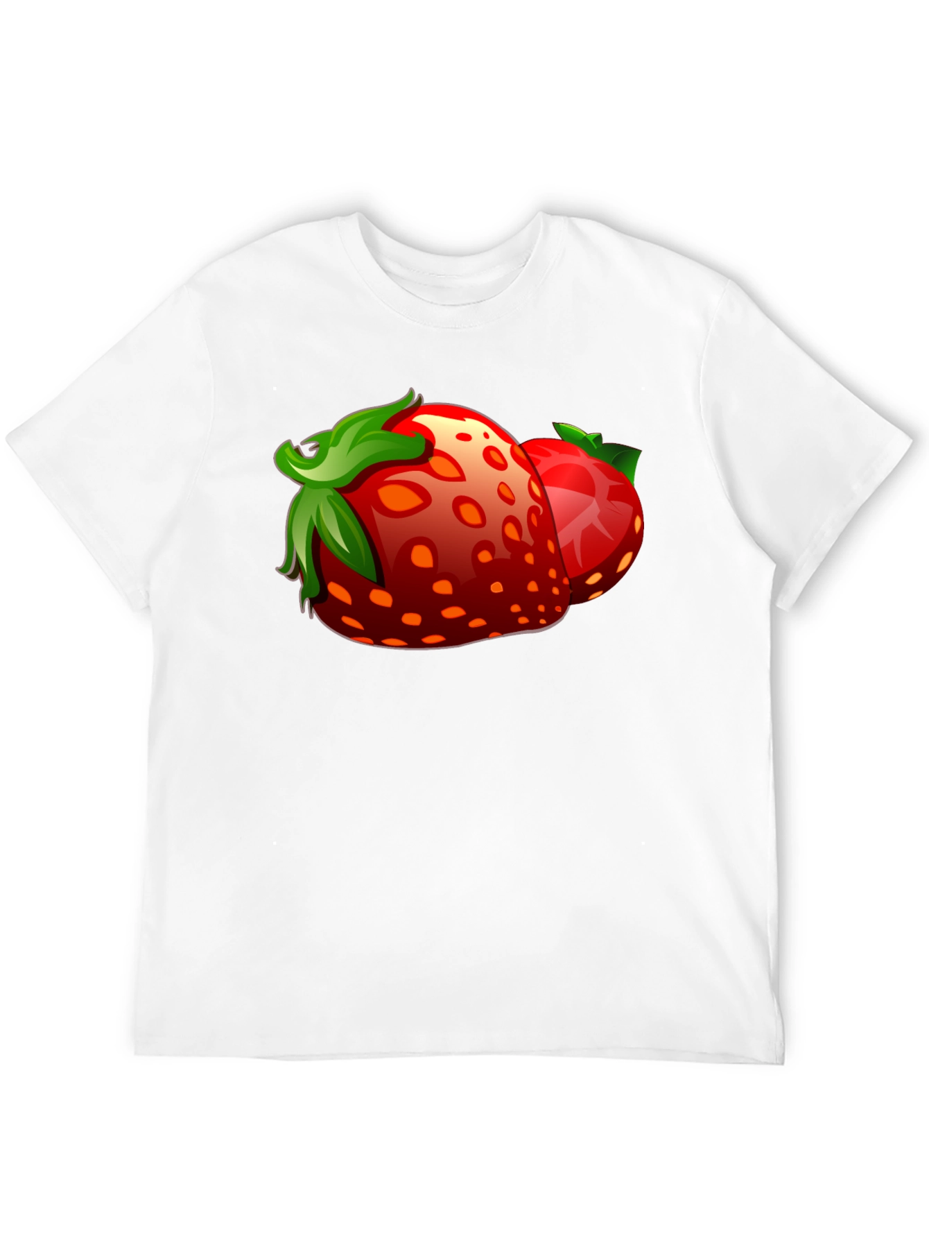Strawberry Graphic Black T-Shirt