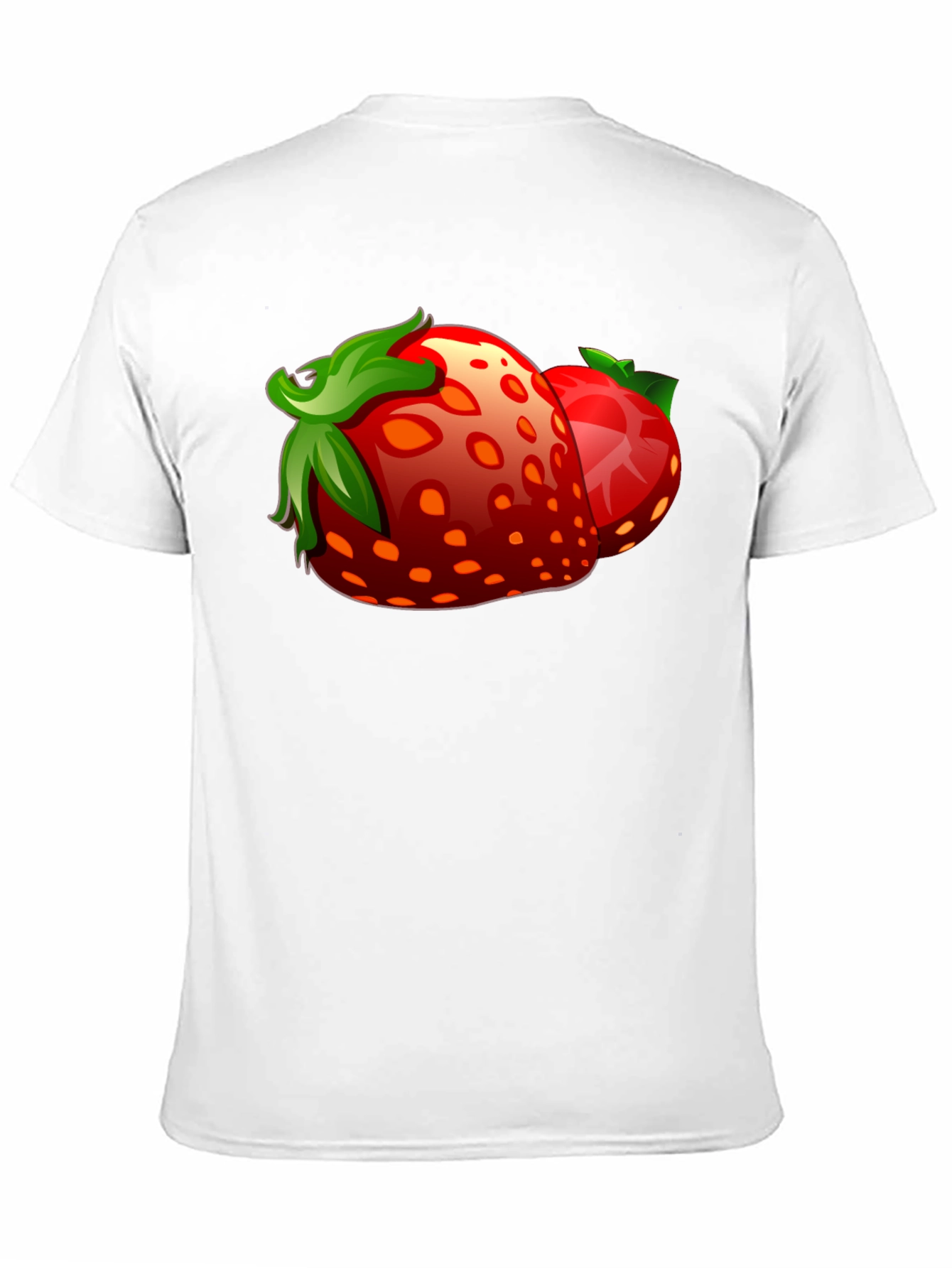 Strawberry Graphic Black T-Shirt