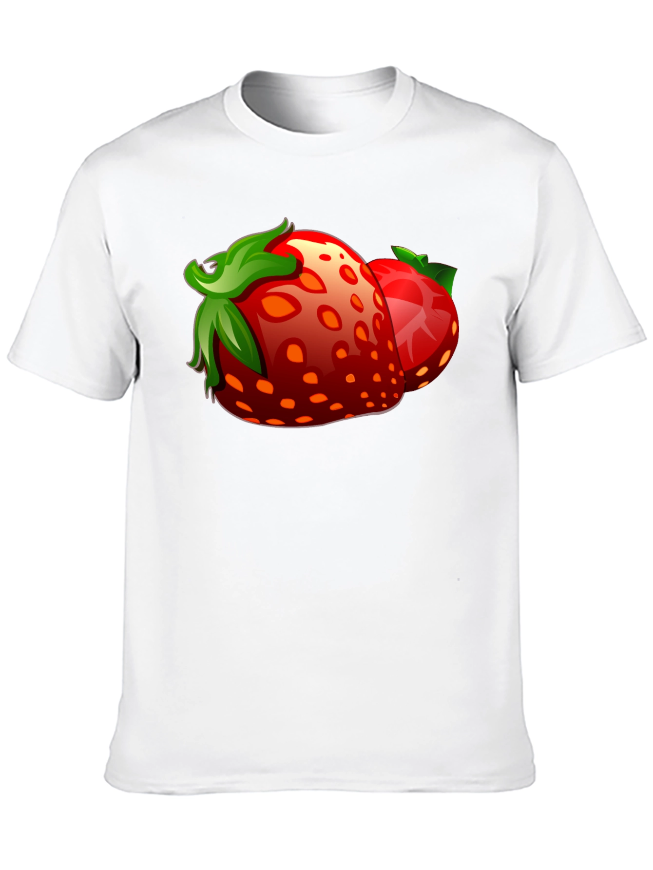 Strawberry Graphic Black T-Shirt