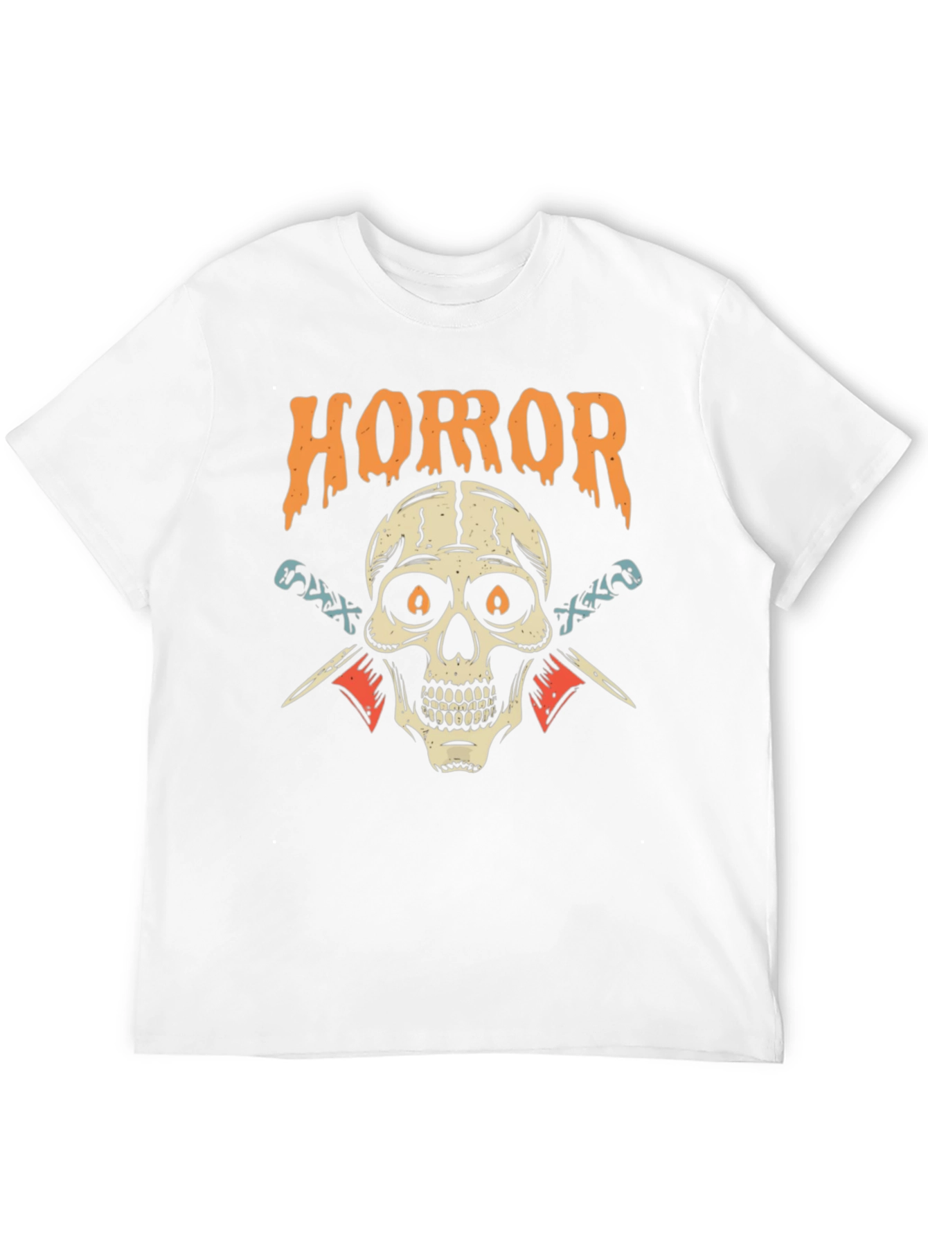 Horror Skull Graphic Black T-Shirt