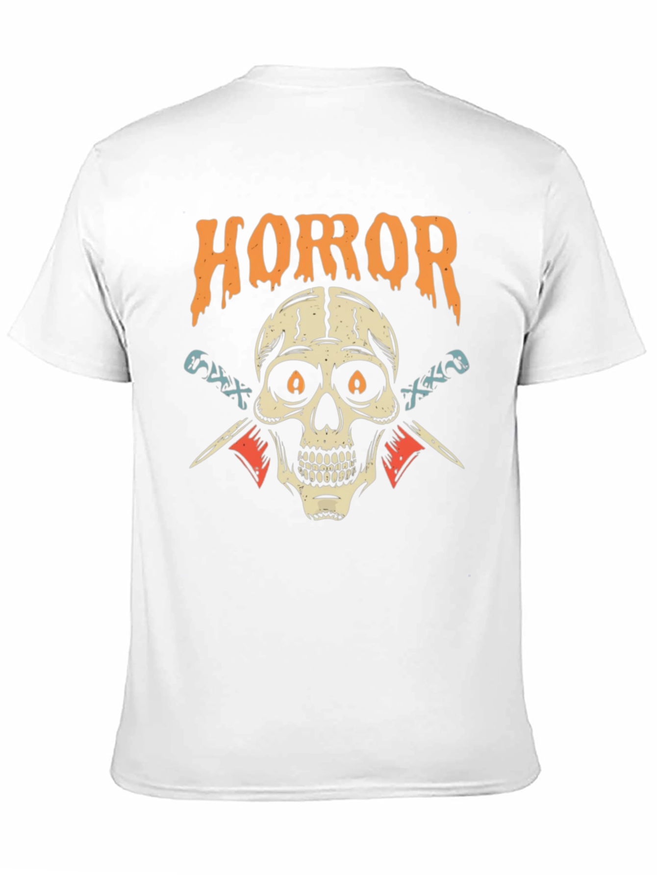 Horror Skull Graphic Black T-Shirt