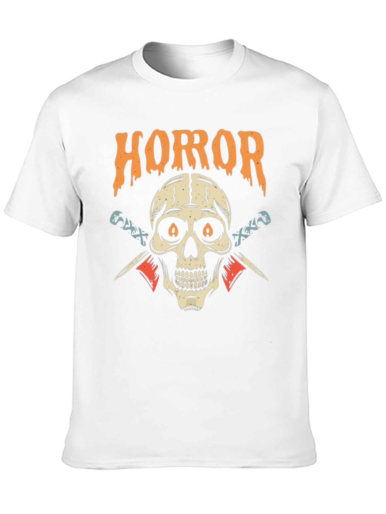 Horror Skull Graphic Black T-Shirt