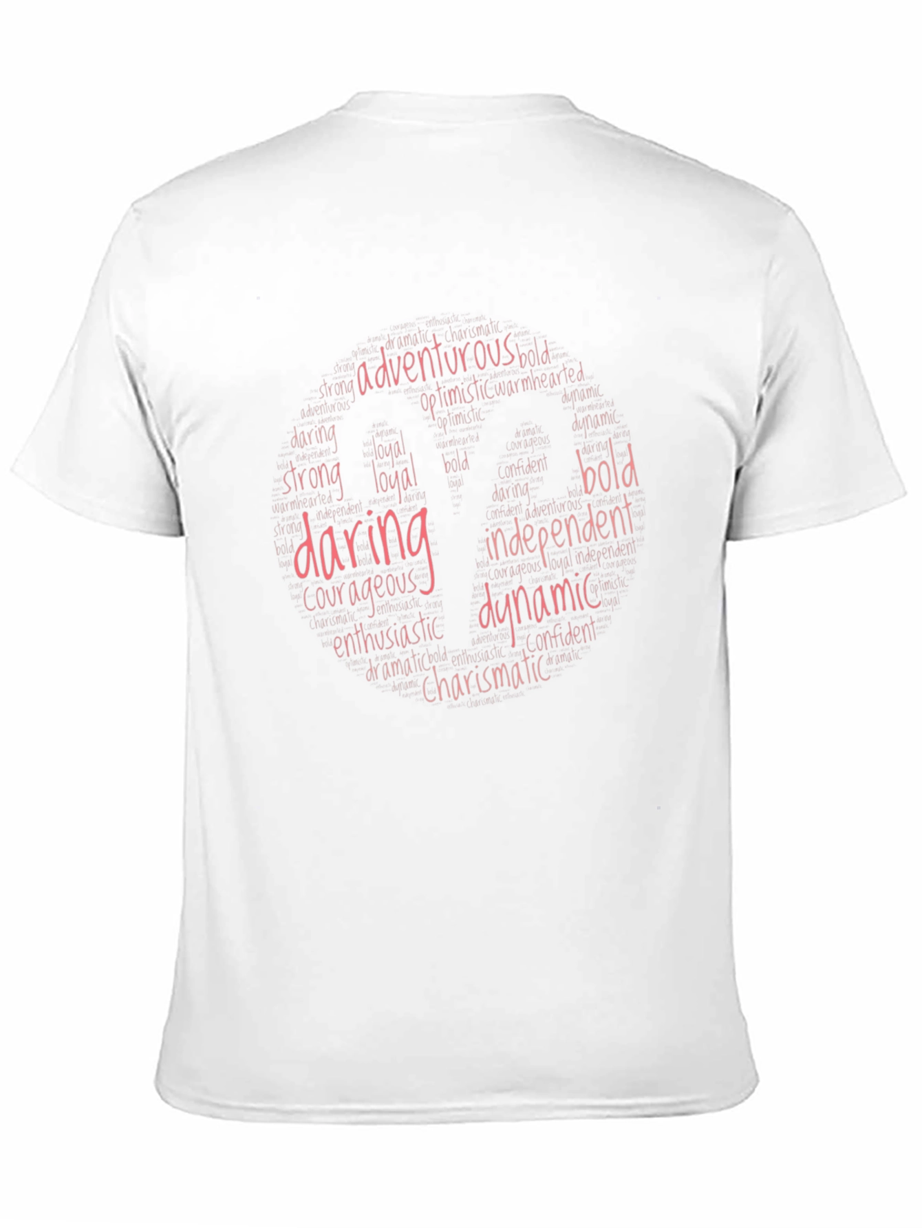 Daring Dynamic Word Art Black T-Shirt