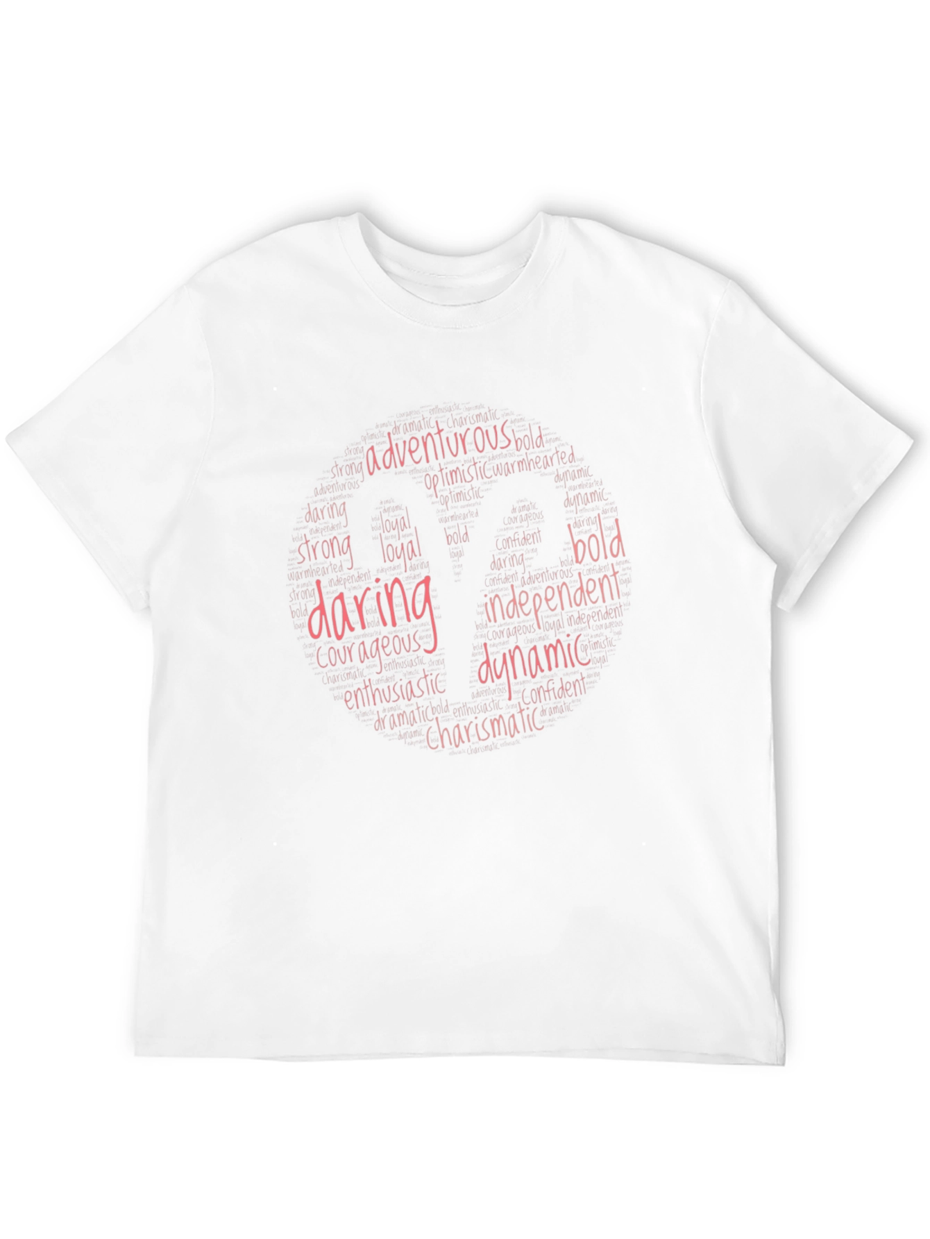 Daring Dynamic Word Art Black T-Shirt