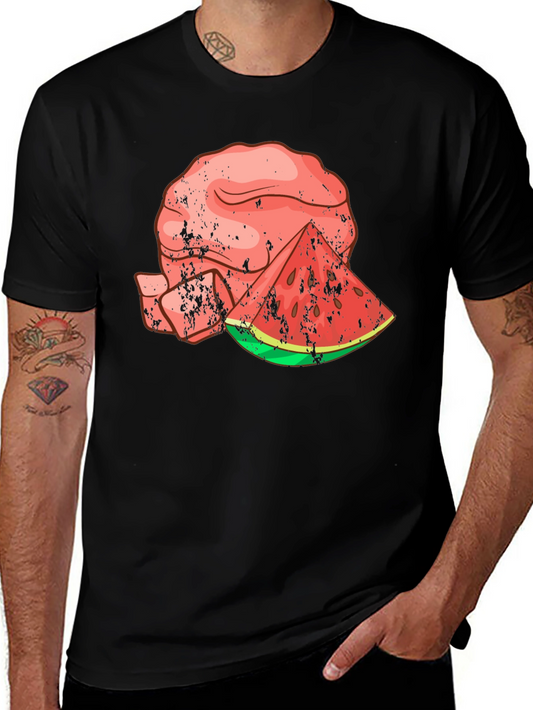 Watermelon Brain Graphic Tee - Cool Summer Style