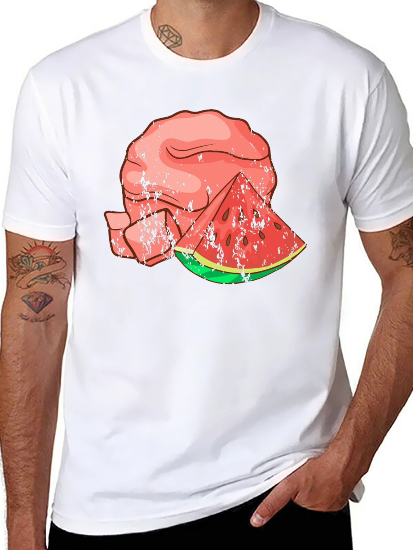 Watermelon Brain Graphic Tee - Cool Summer Style