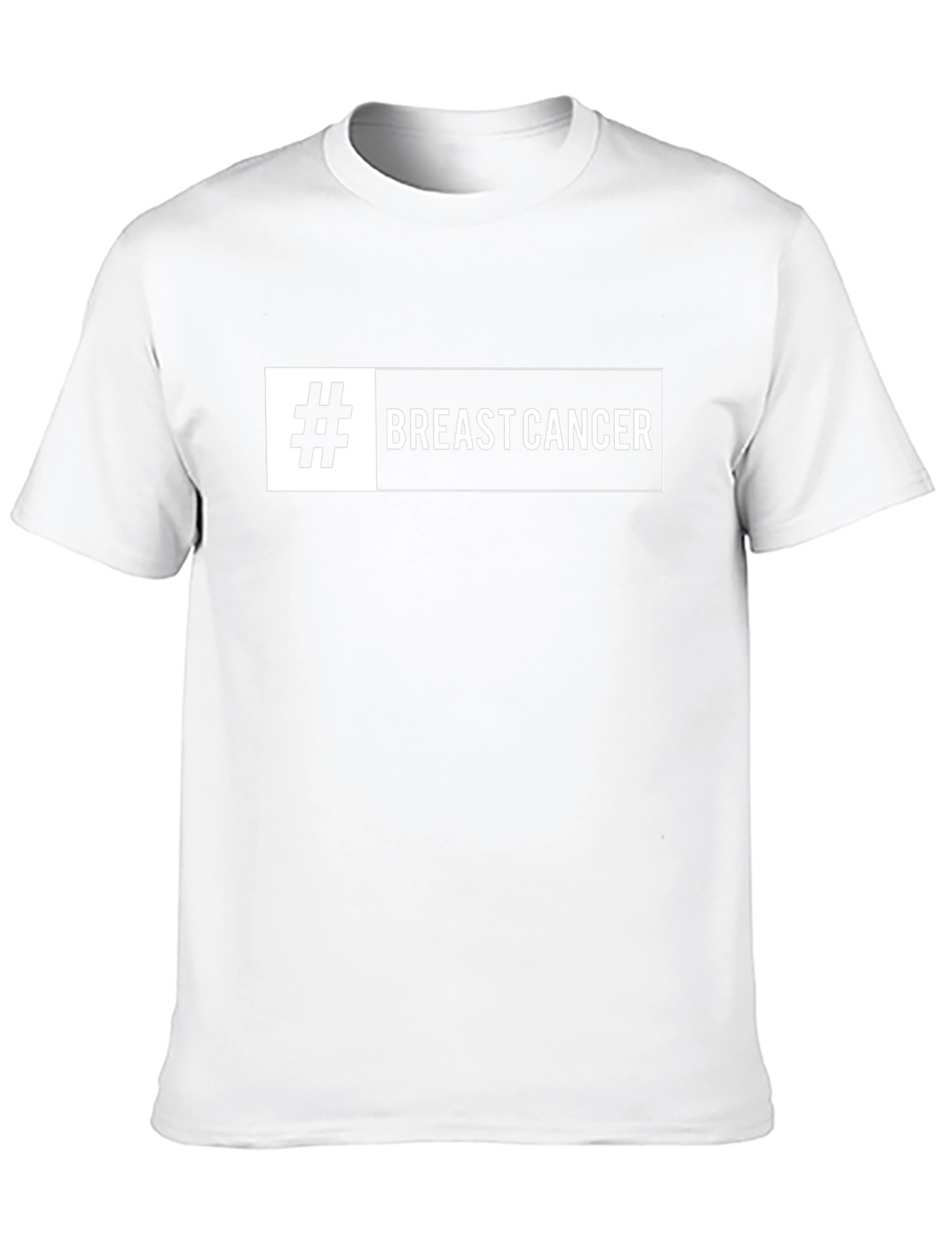 Breast Cancer Awareness Tee - Black Cotton Blend