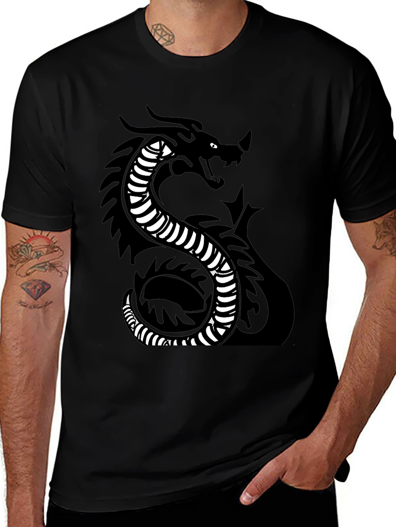 Dragon Graphic Black T-Shirt