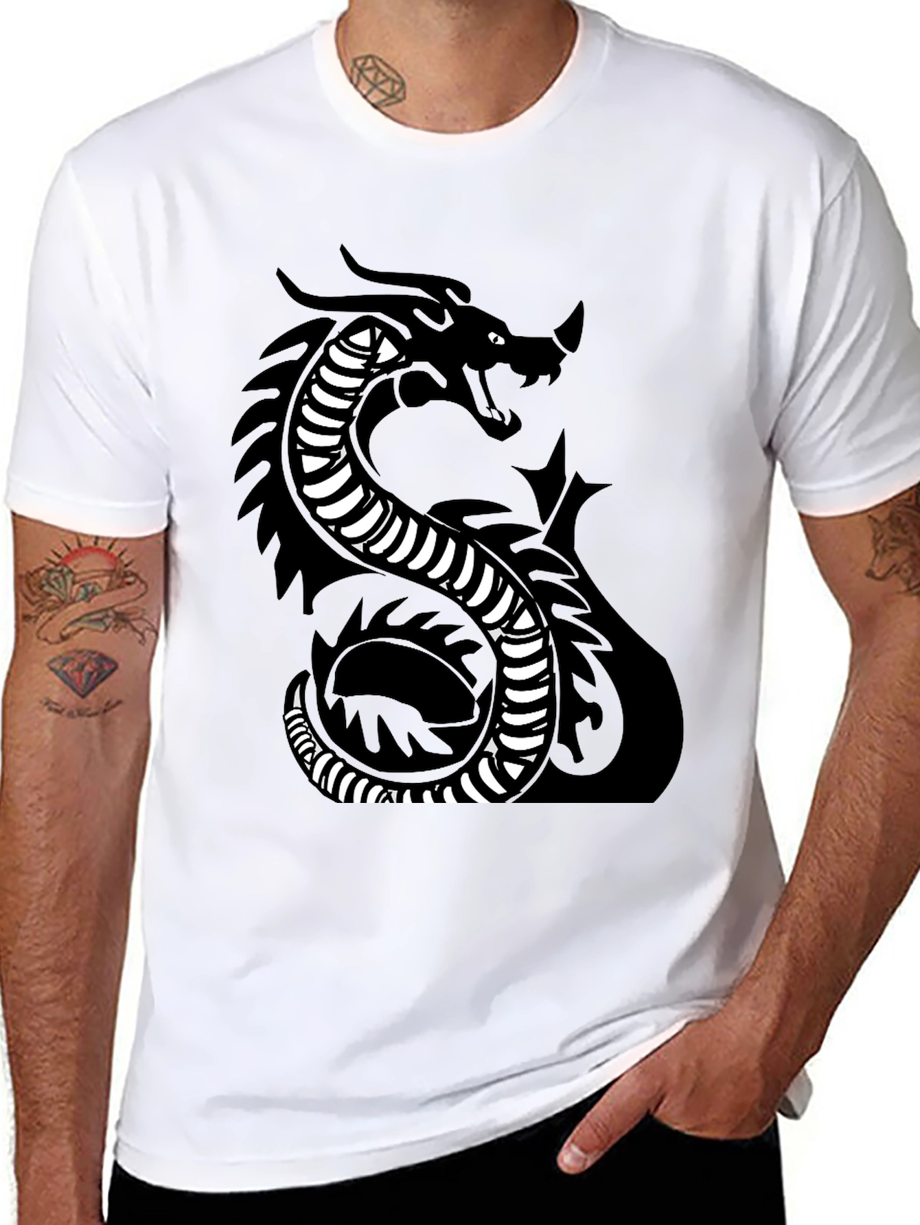 Dragon Graphic Black T-Shirt
