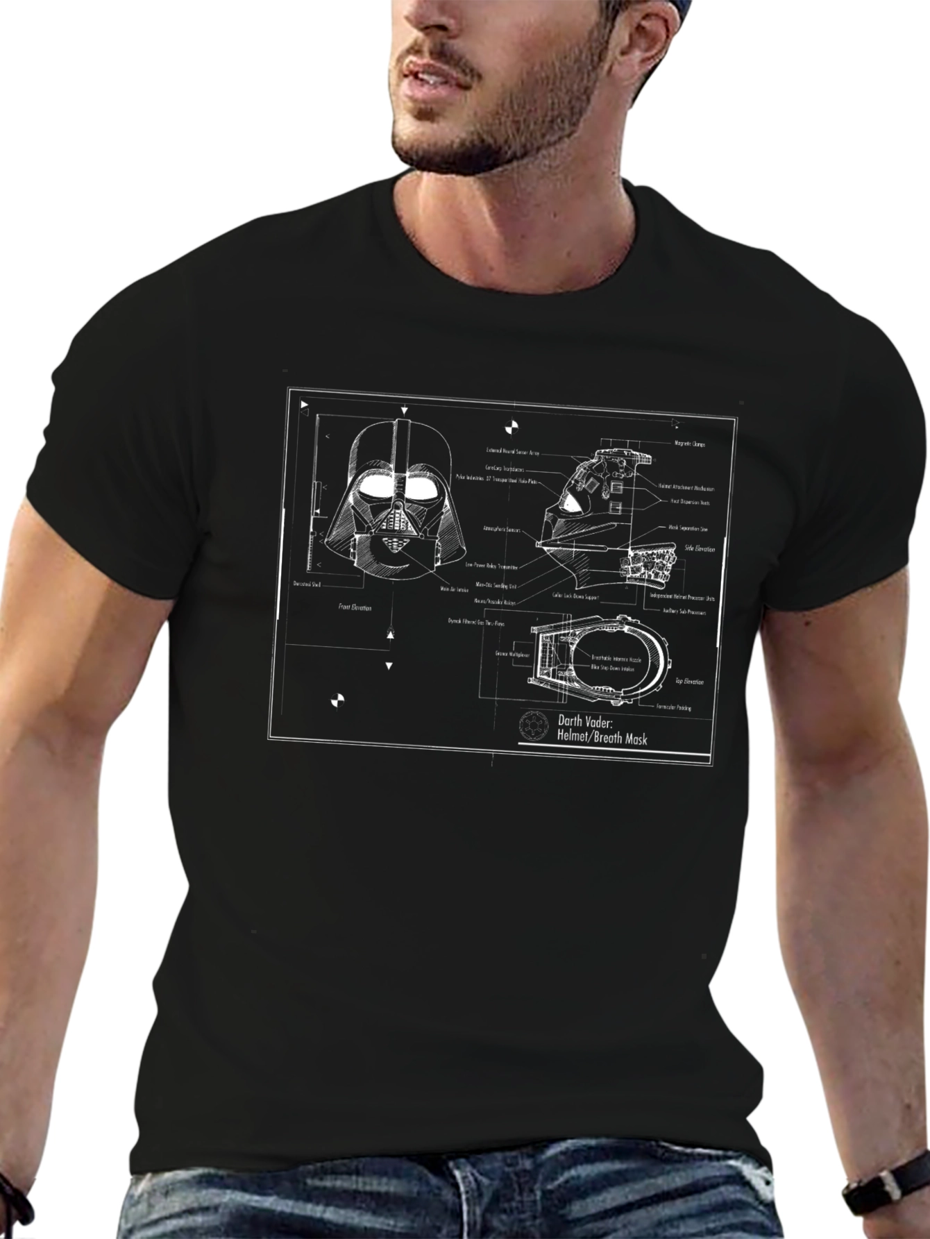 Darth Vader Blueprint T-Shirt
