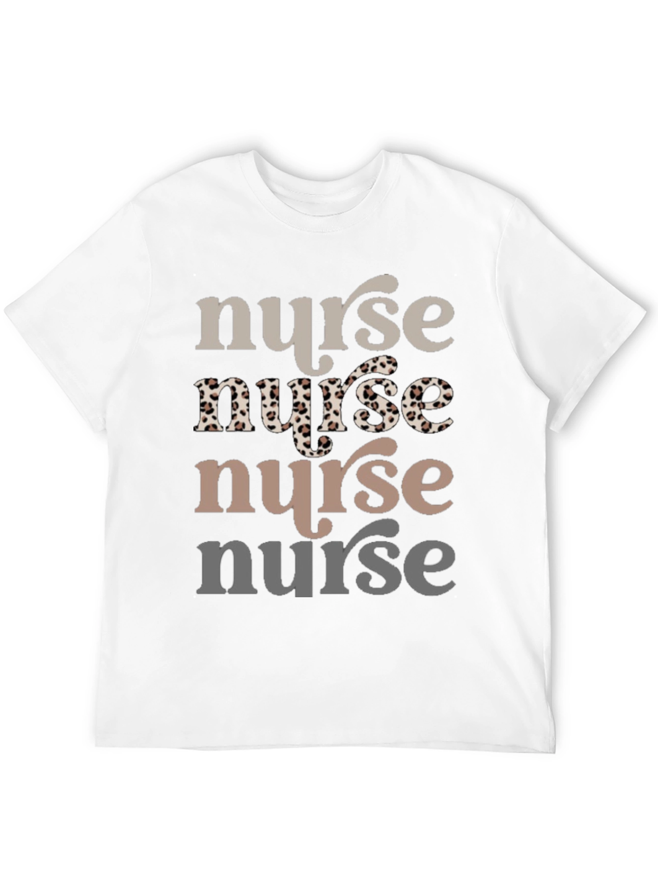 Nurse T-Shirt Leopard Print Tee